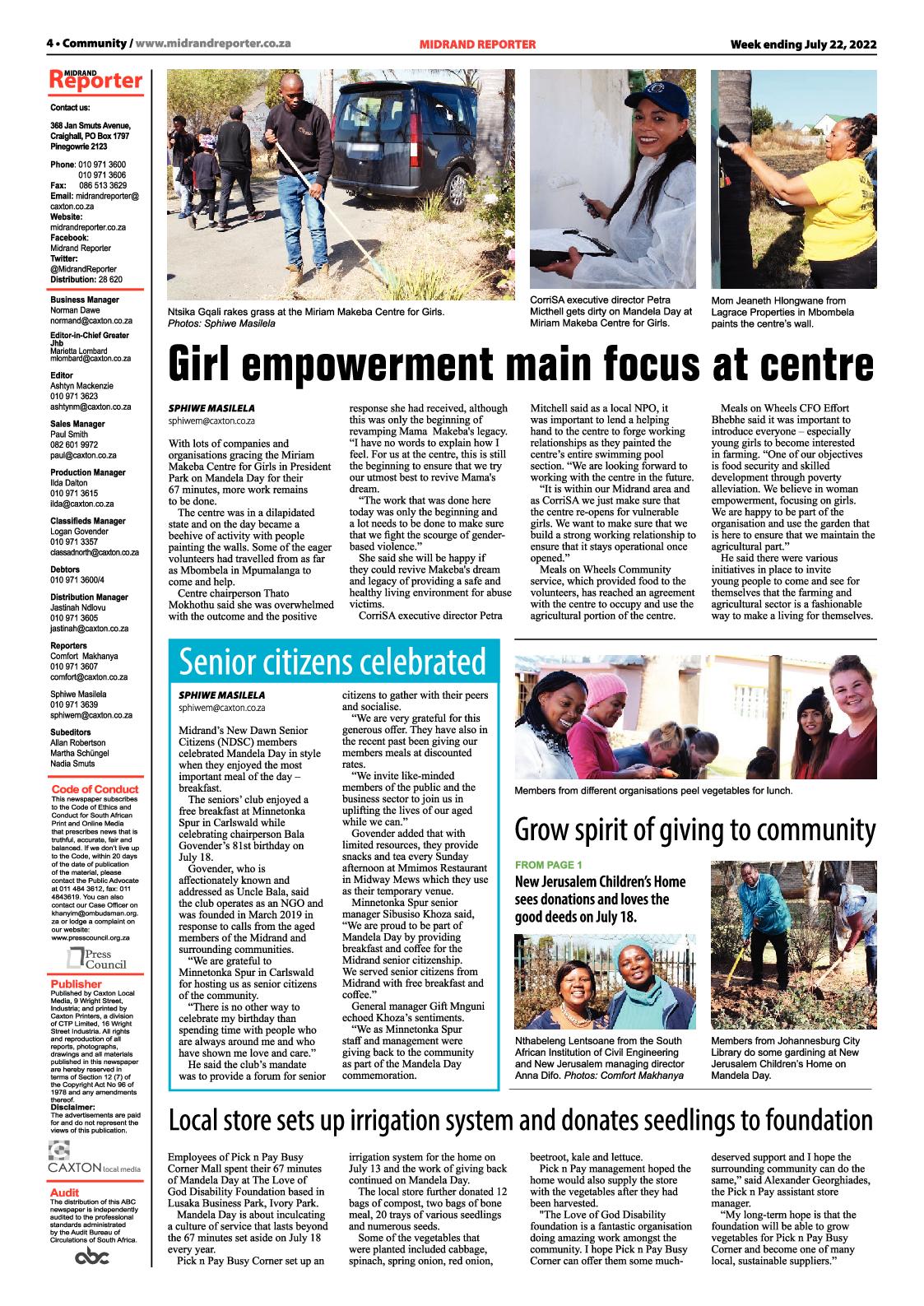 Midrand Reporter July 22 2022 page 4