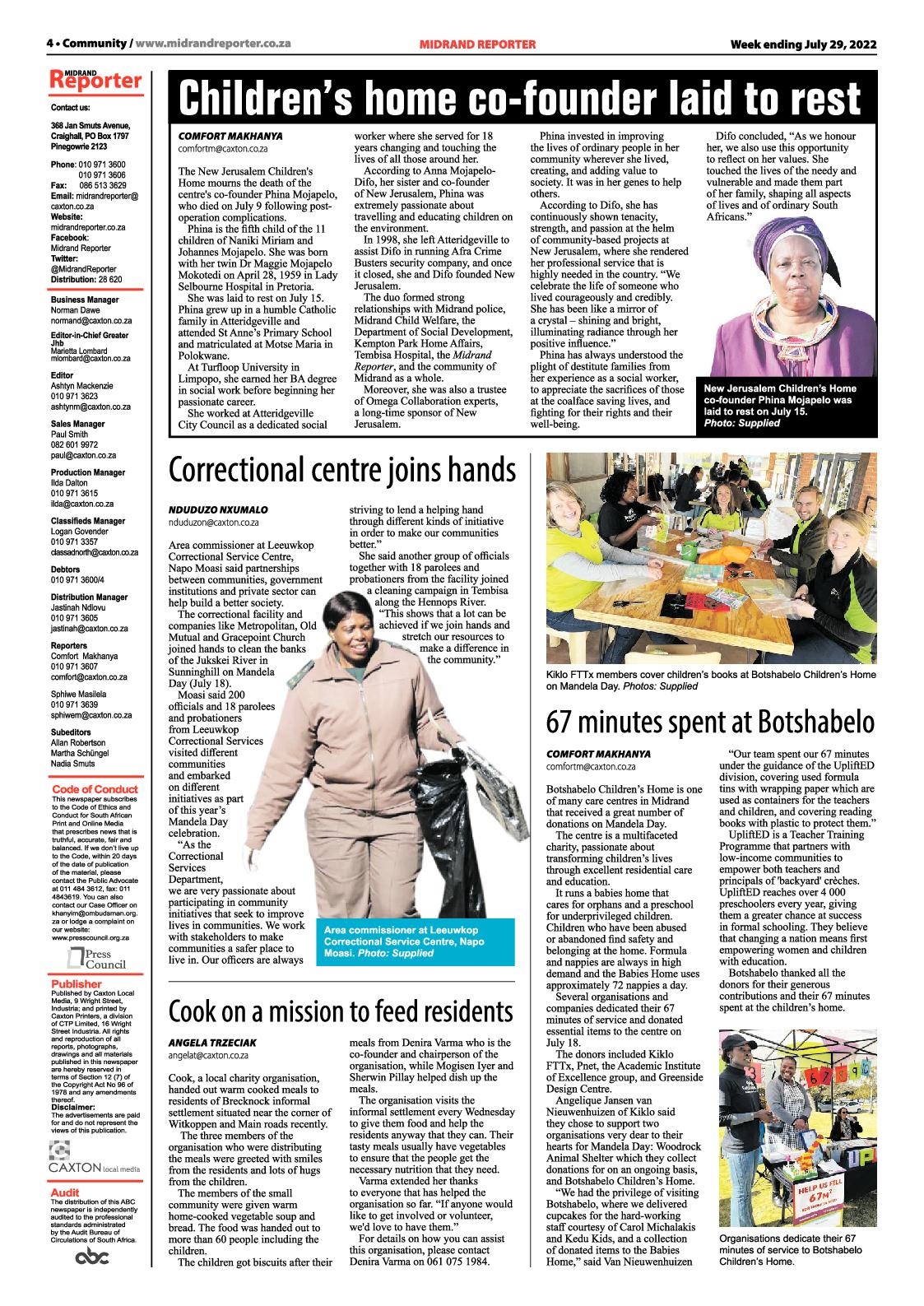 Midrand Reporter July 29 2022 page 4