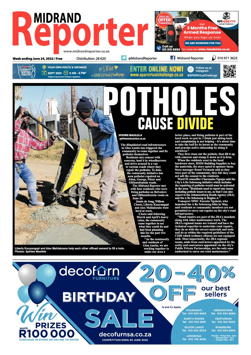 Midrand Reporter June 24 2022 page 1