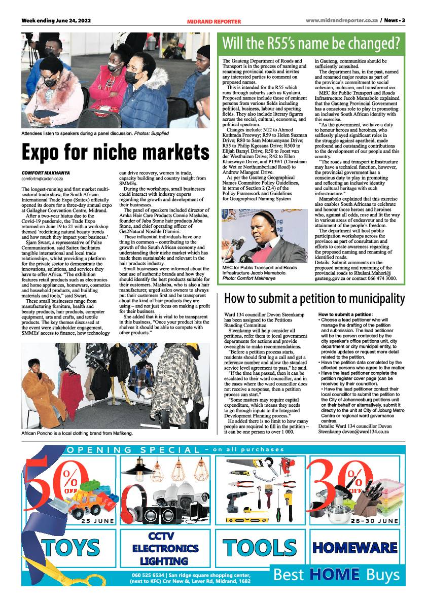 Midrand Reporter June 24 2022 page 3