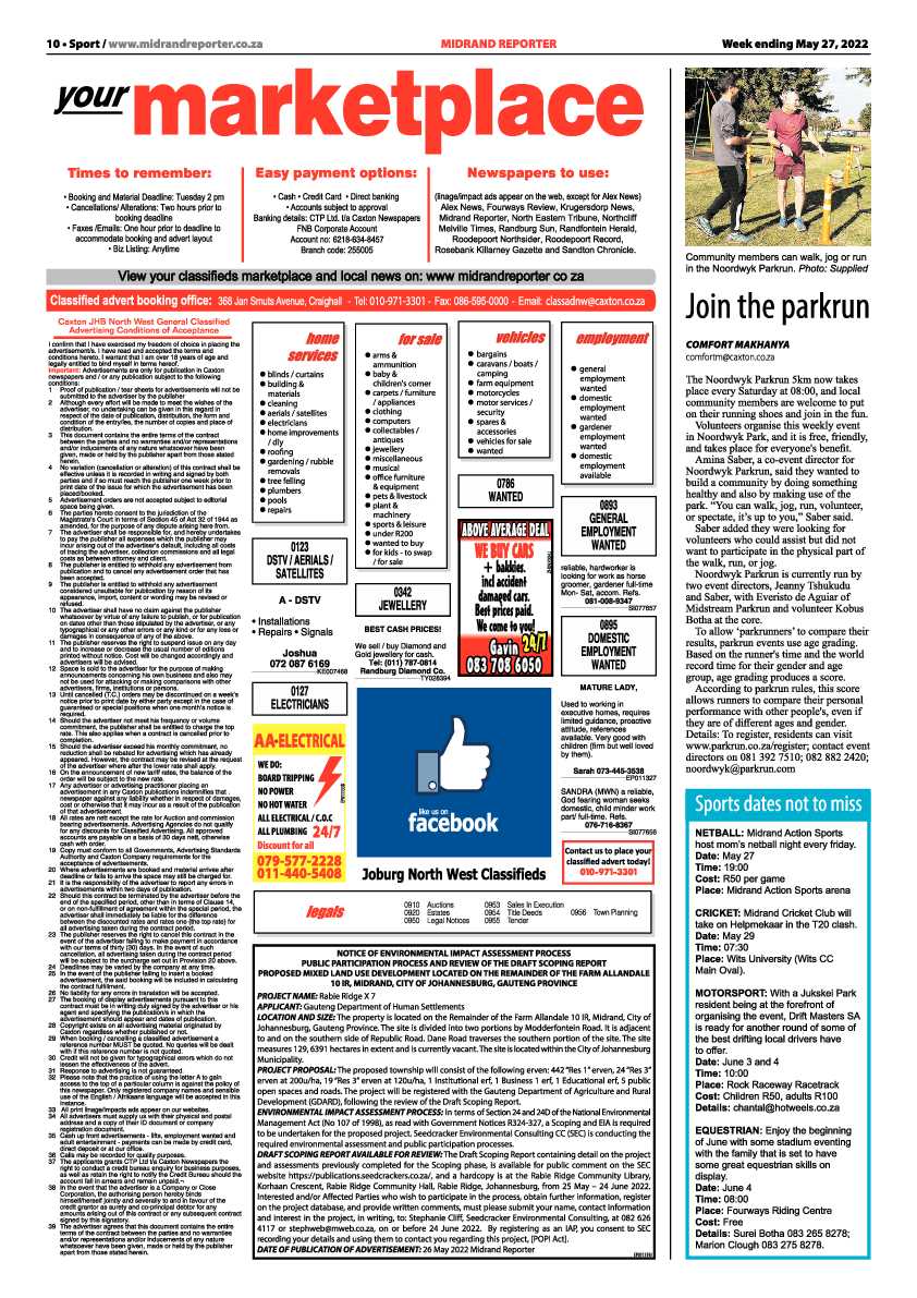 Midrand Reporter May 27 2022 page 10