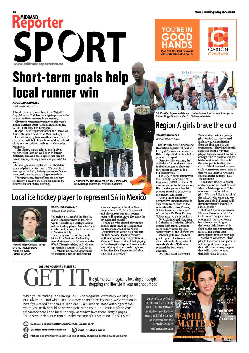 Midrand Reporter May 27 2022 page 12