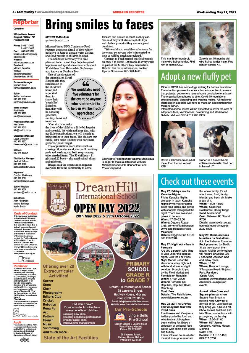 Midrand Reporter May 27 2022 page 4
