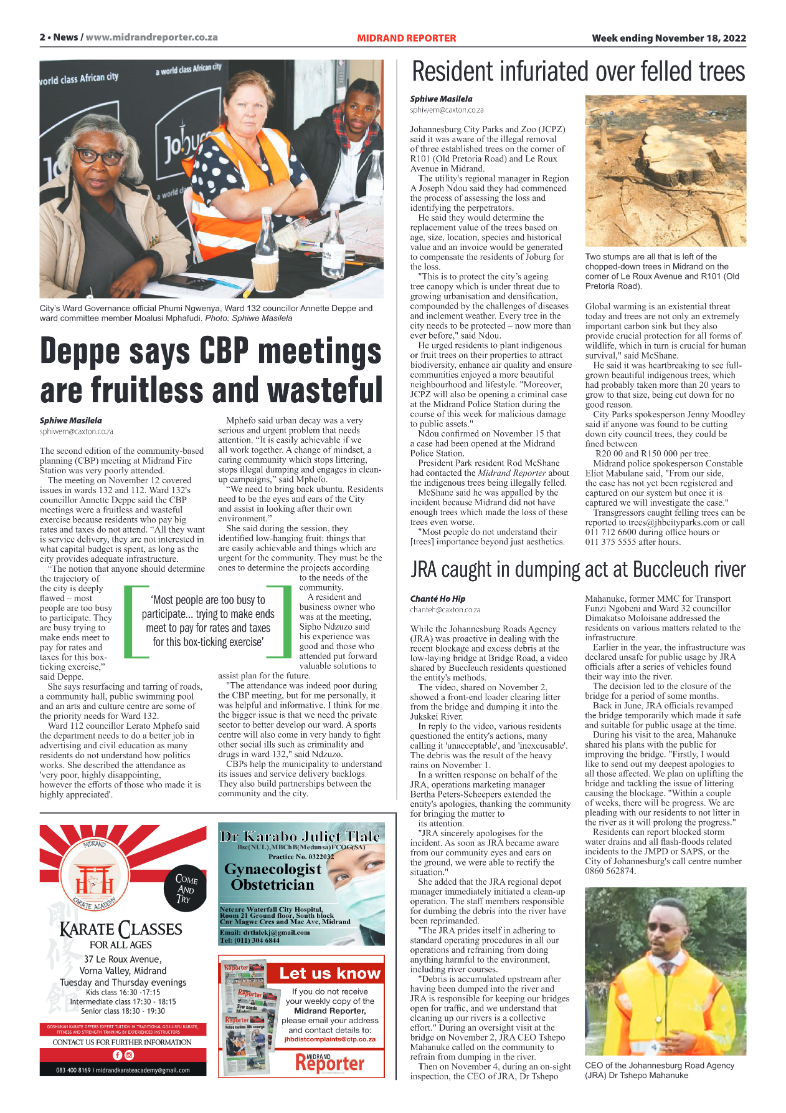 Midrand Reporter Nov18 2022 page 2