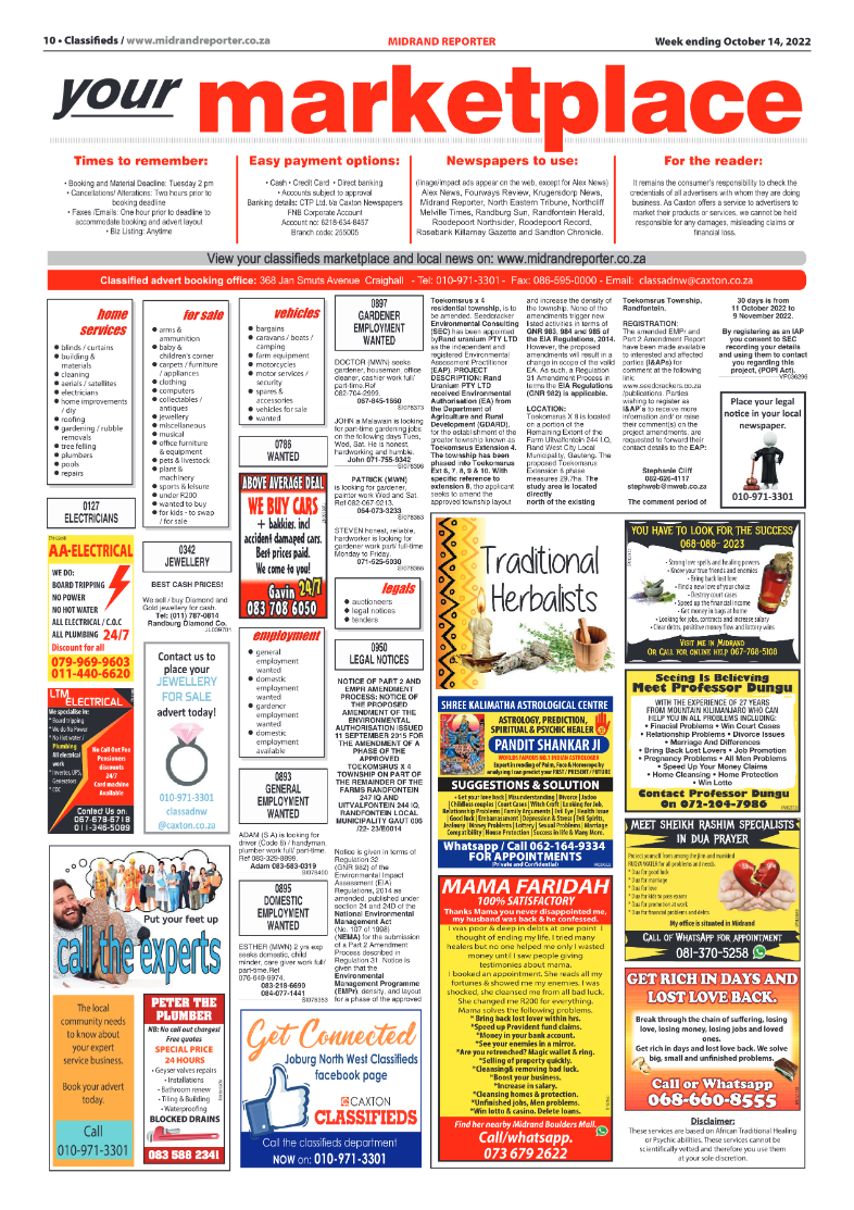Midrand Reporter Oct 14 2022 page 10