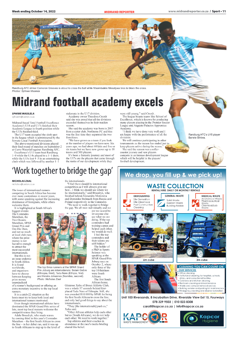 Midrand Reporter Oct 14 2022 page 11