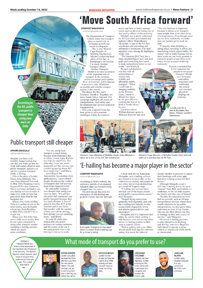 Midrand Reporter Oct 14 2022 page 5