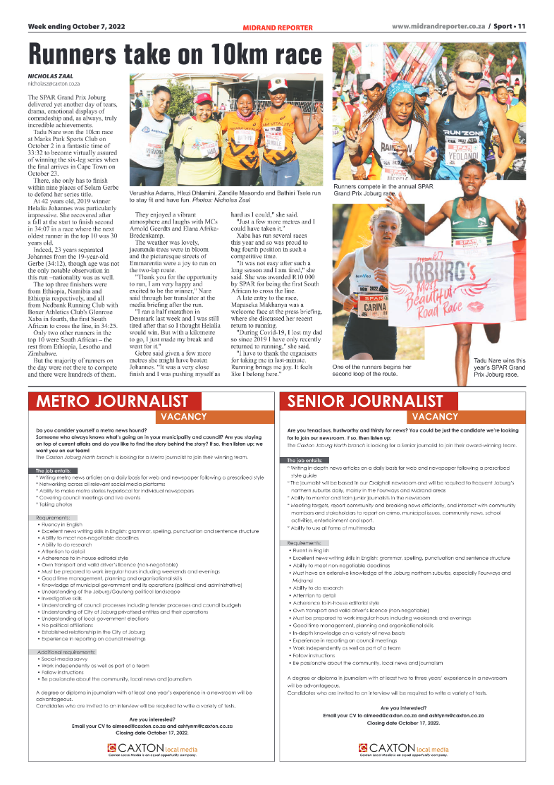 Midrand Reporter October 7 2022 page 11