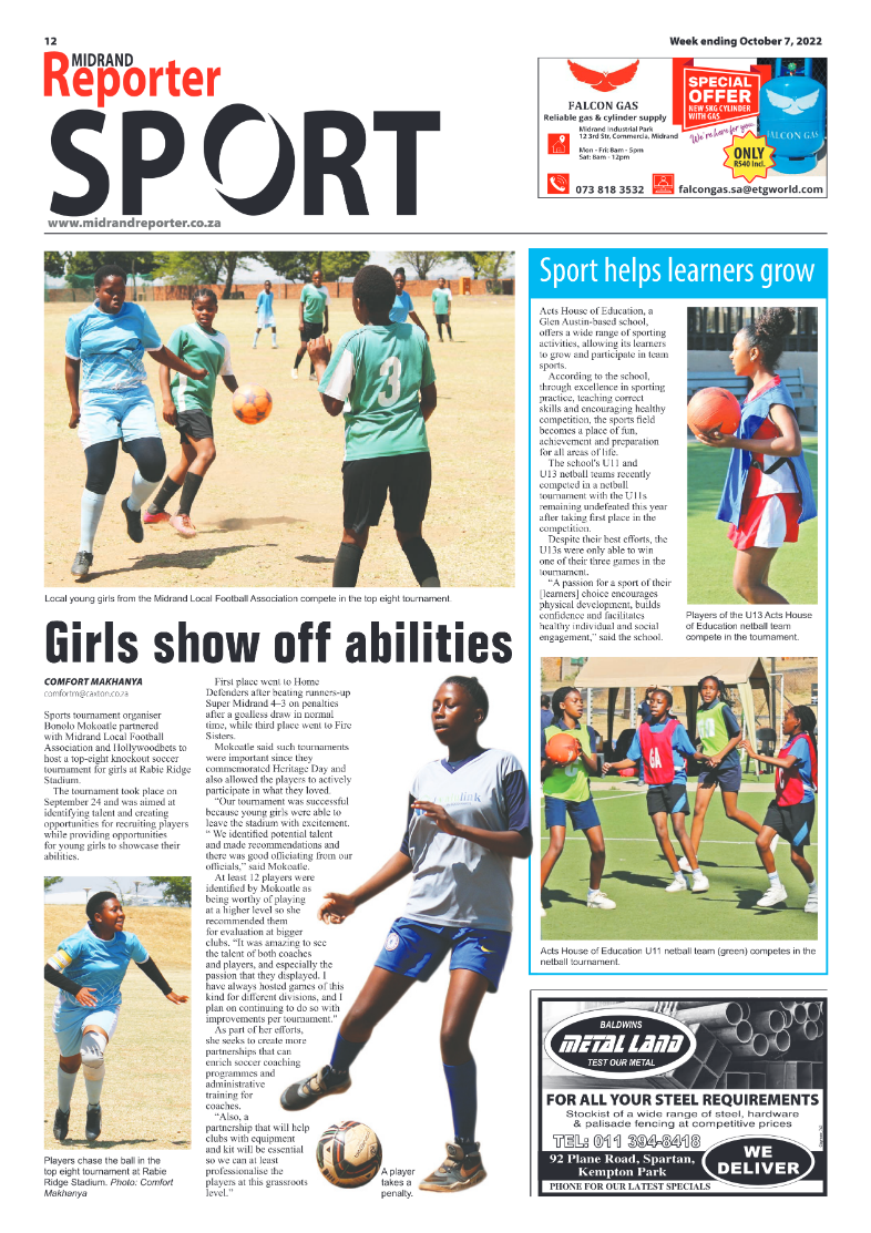 Midrand Reporter October 7 2022 page 12