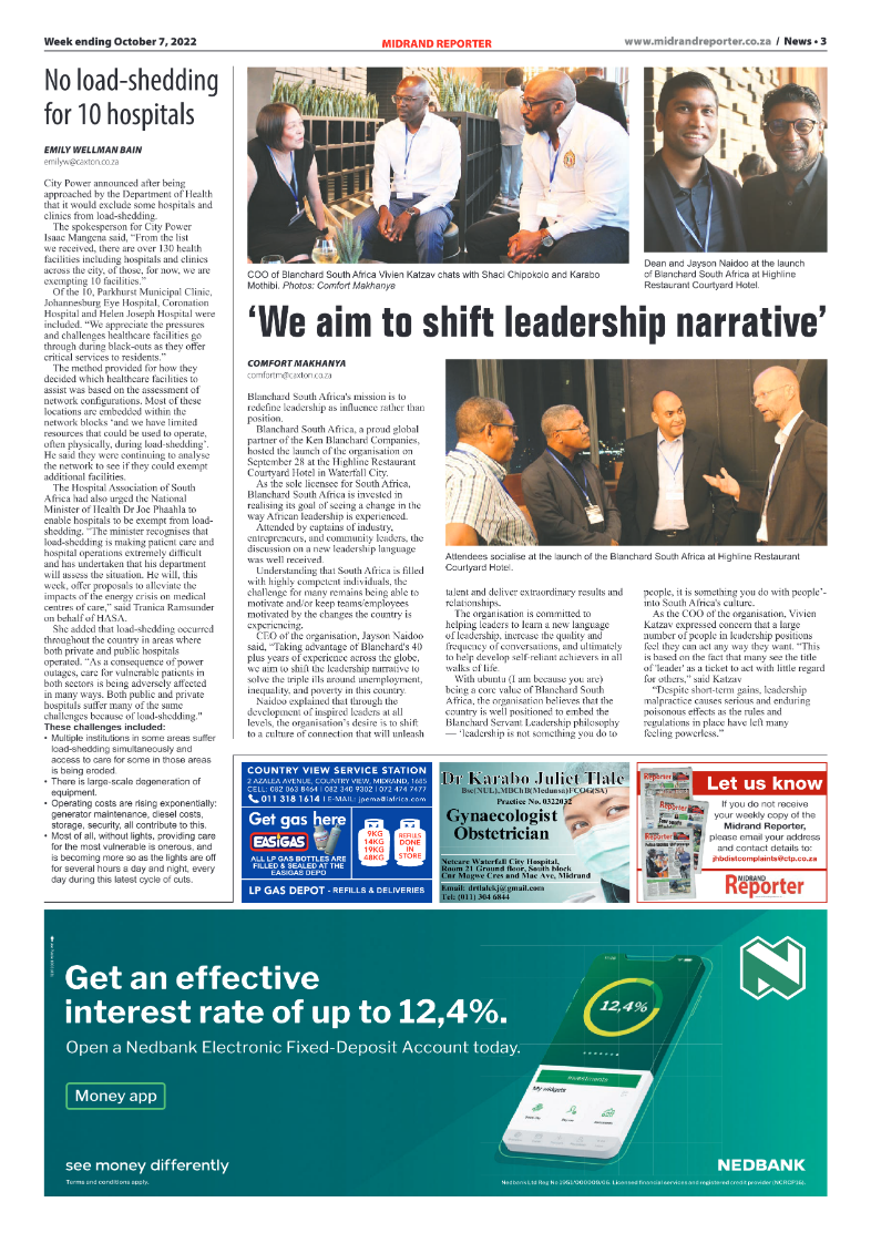 Midrand Reporter October 7 2022 page 3