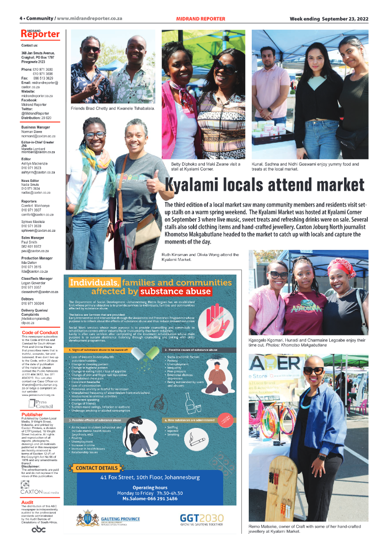 Midrand Reporter September 23 2022 page 4