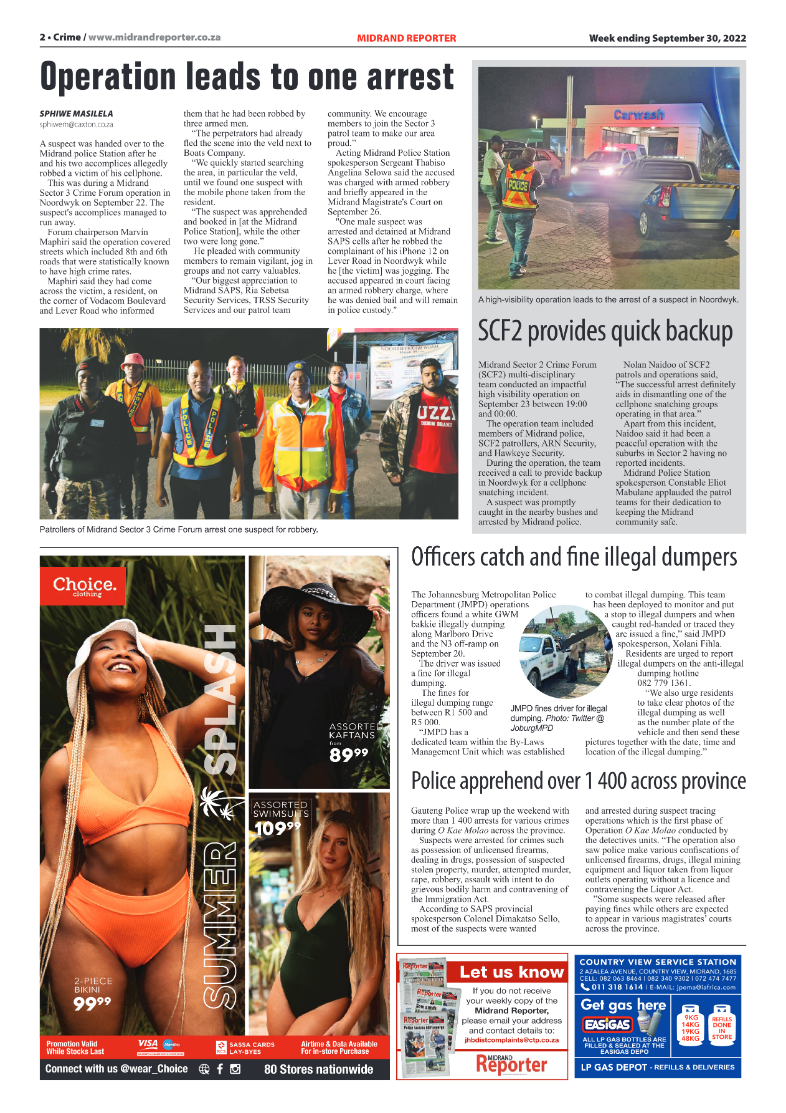 Midrand Reporter September 30 2022 page 2