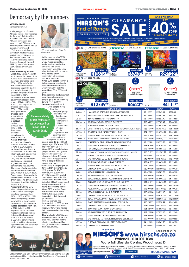 Midrand Reporter September 30 2022 page 5