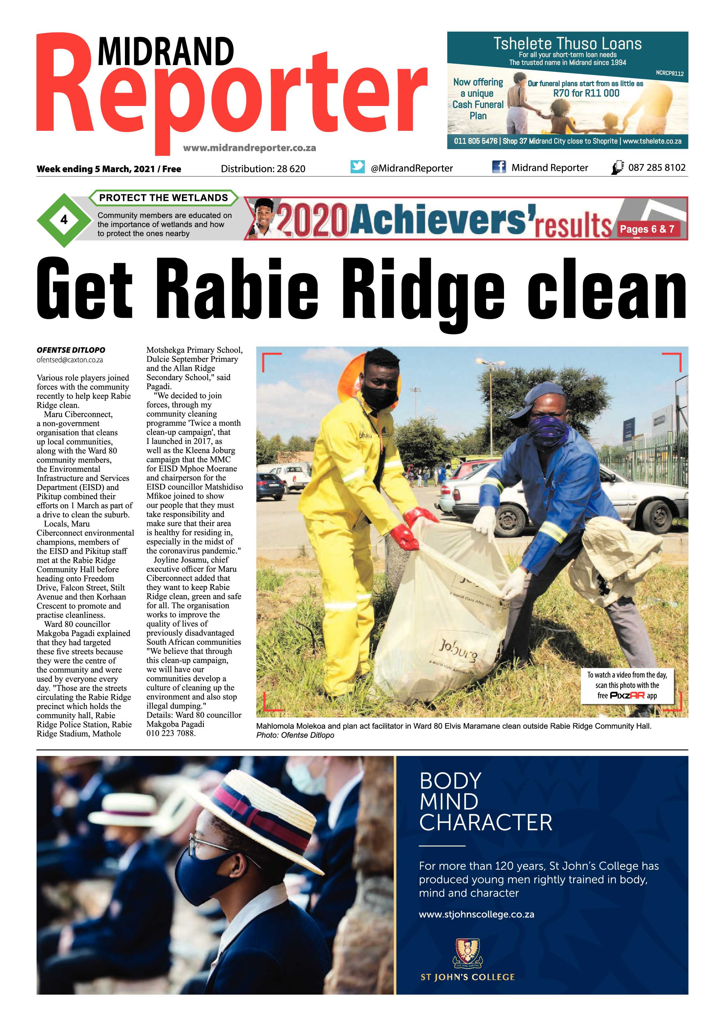 Midrand Reporter  05 March 2021 page 1