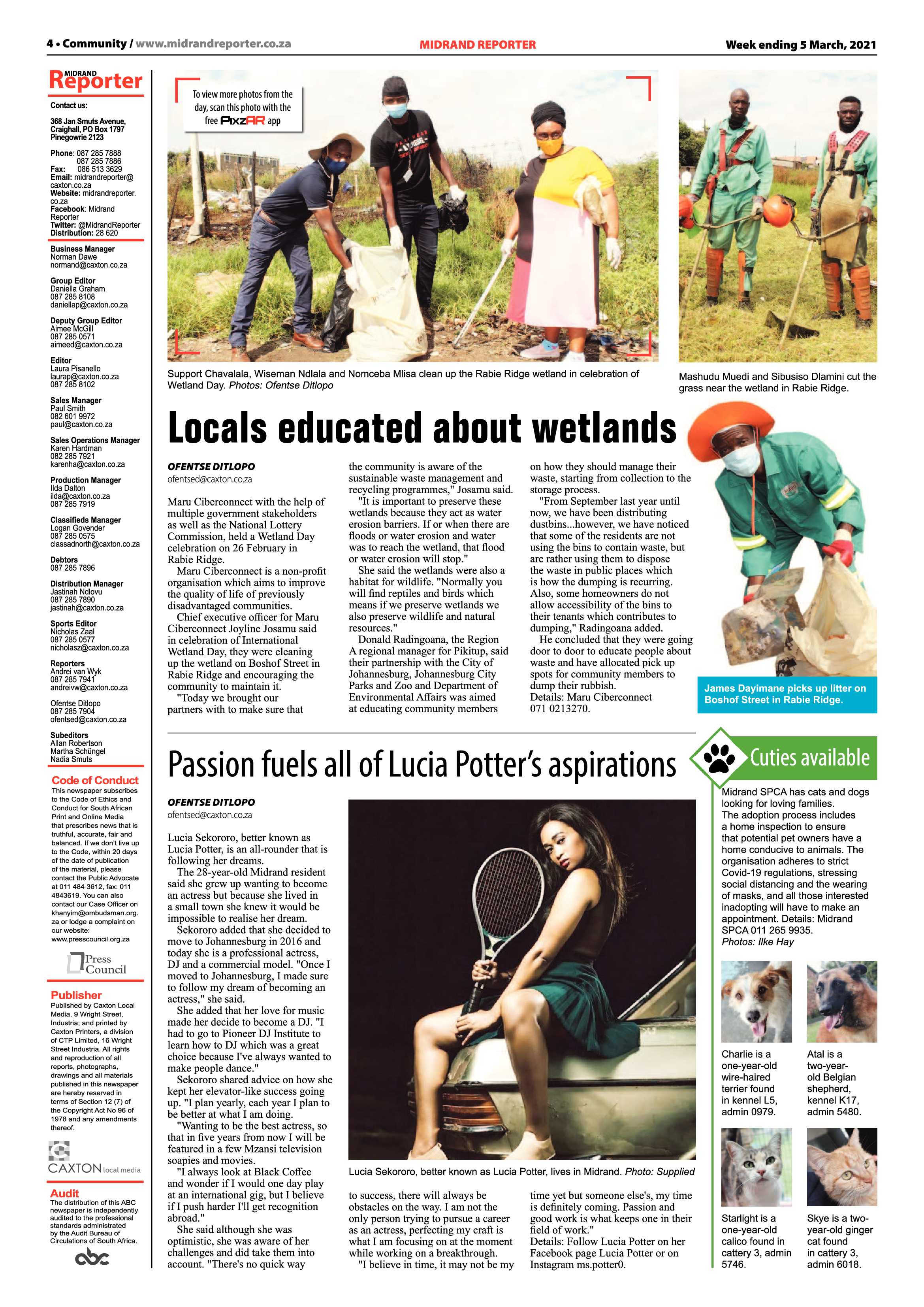 Midrand Reporter  05 March 2021 page 4