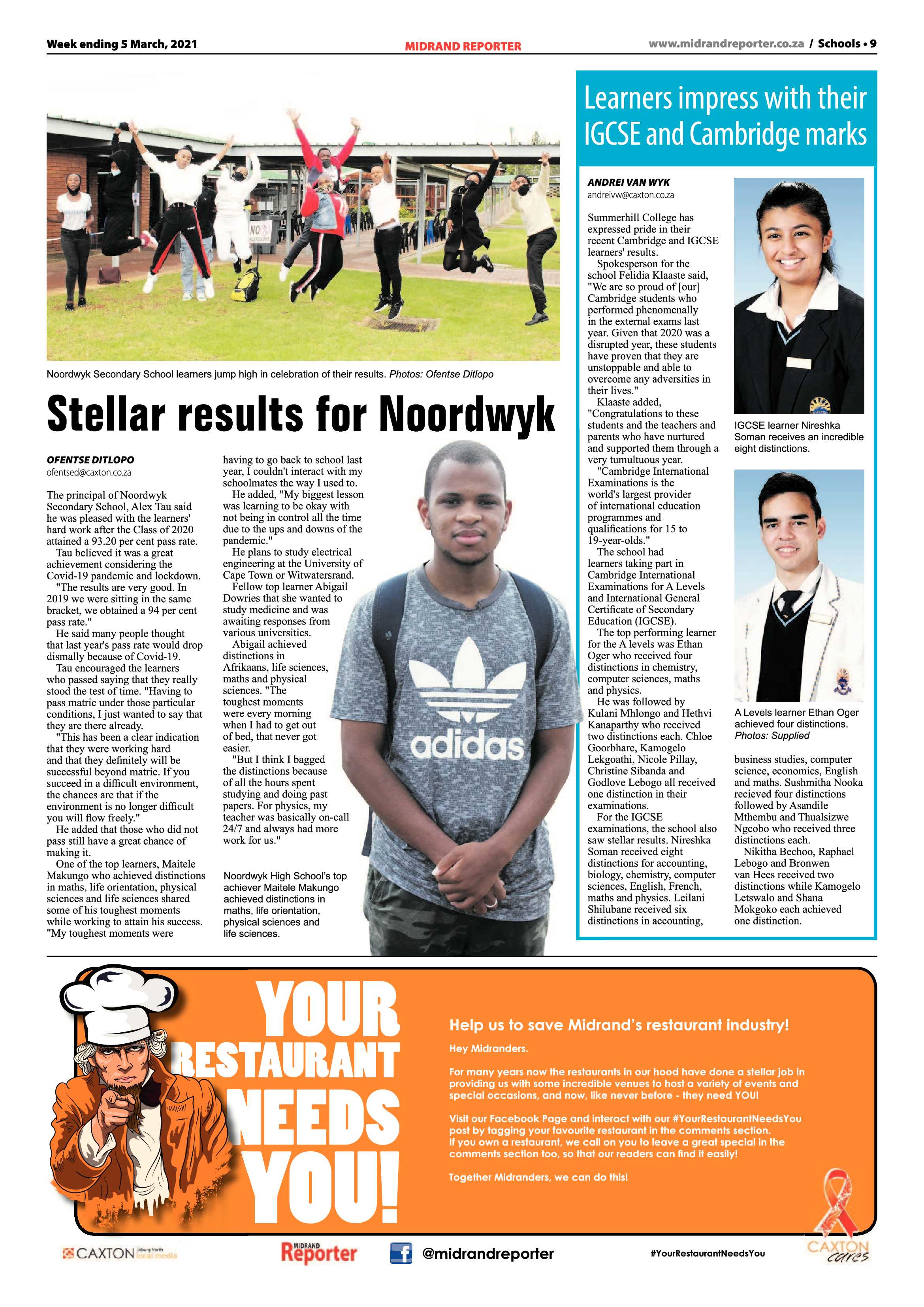 Midrand Reporter  05 March 2021 page 9