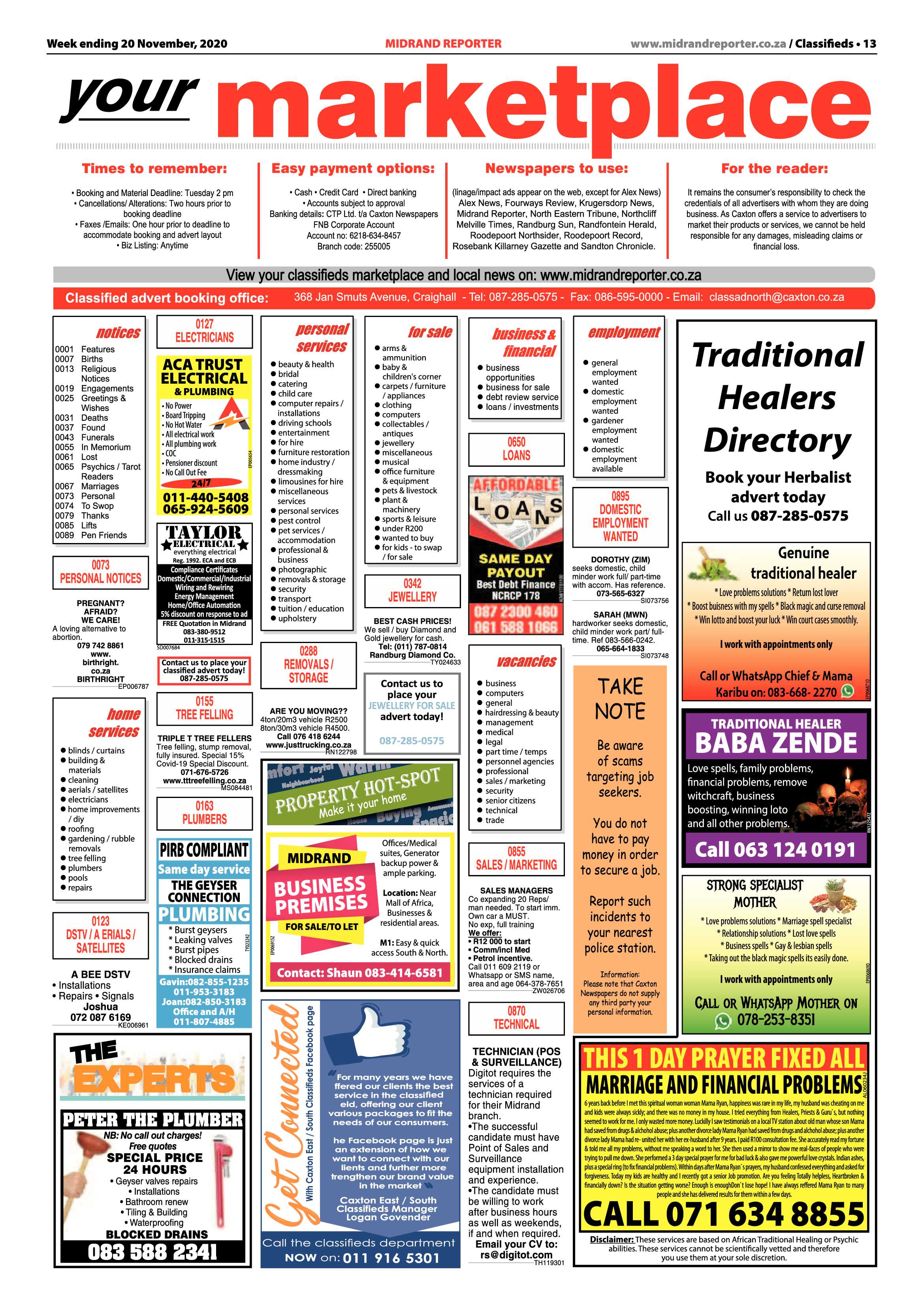 Midrand Reporter  20 November 2020 page 13