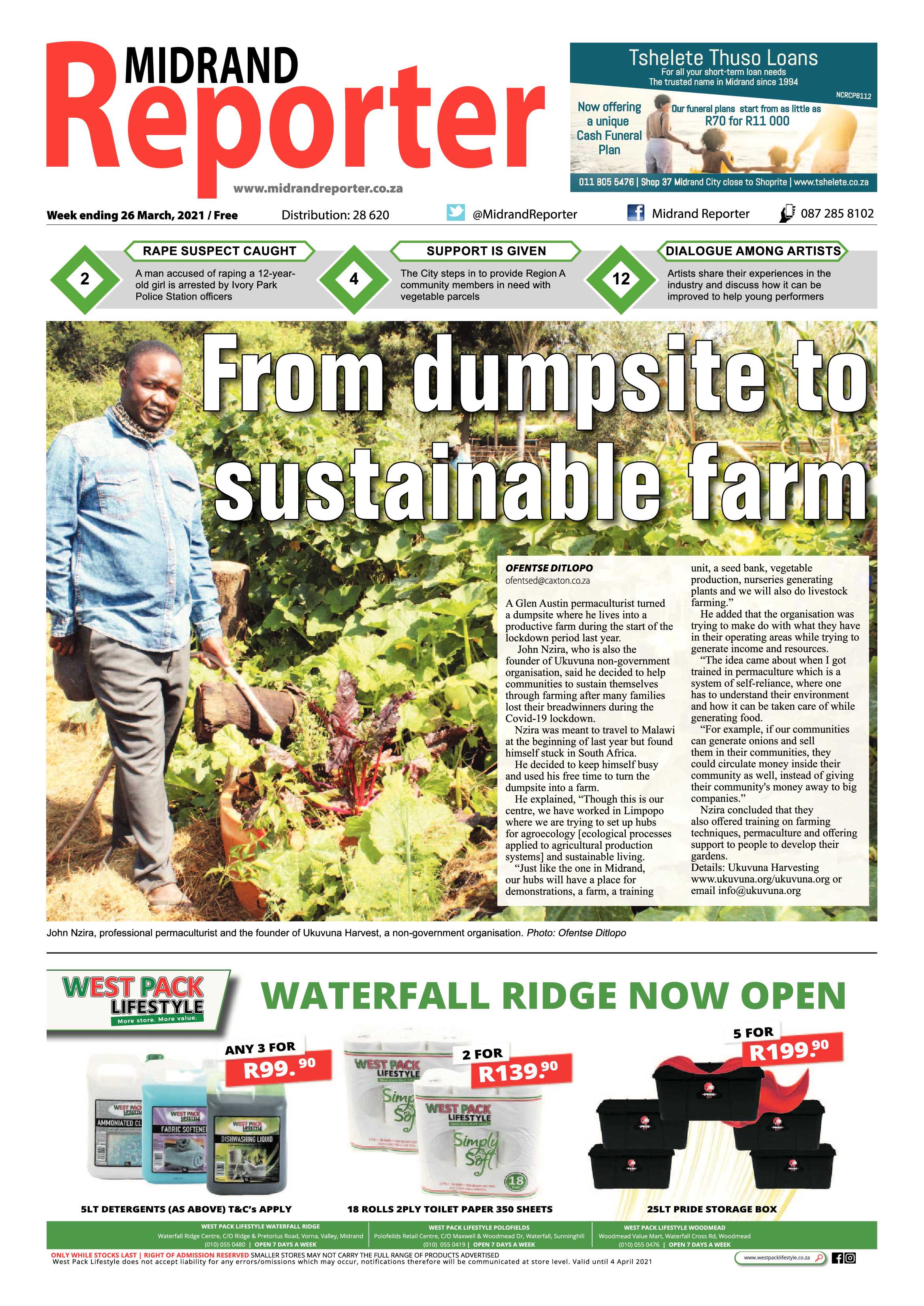 Midrand Reporter  26 March 2021 page 1