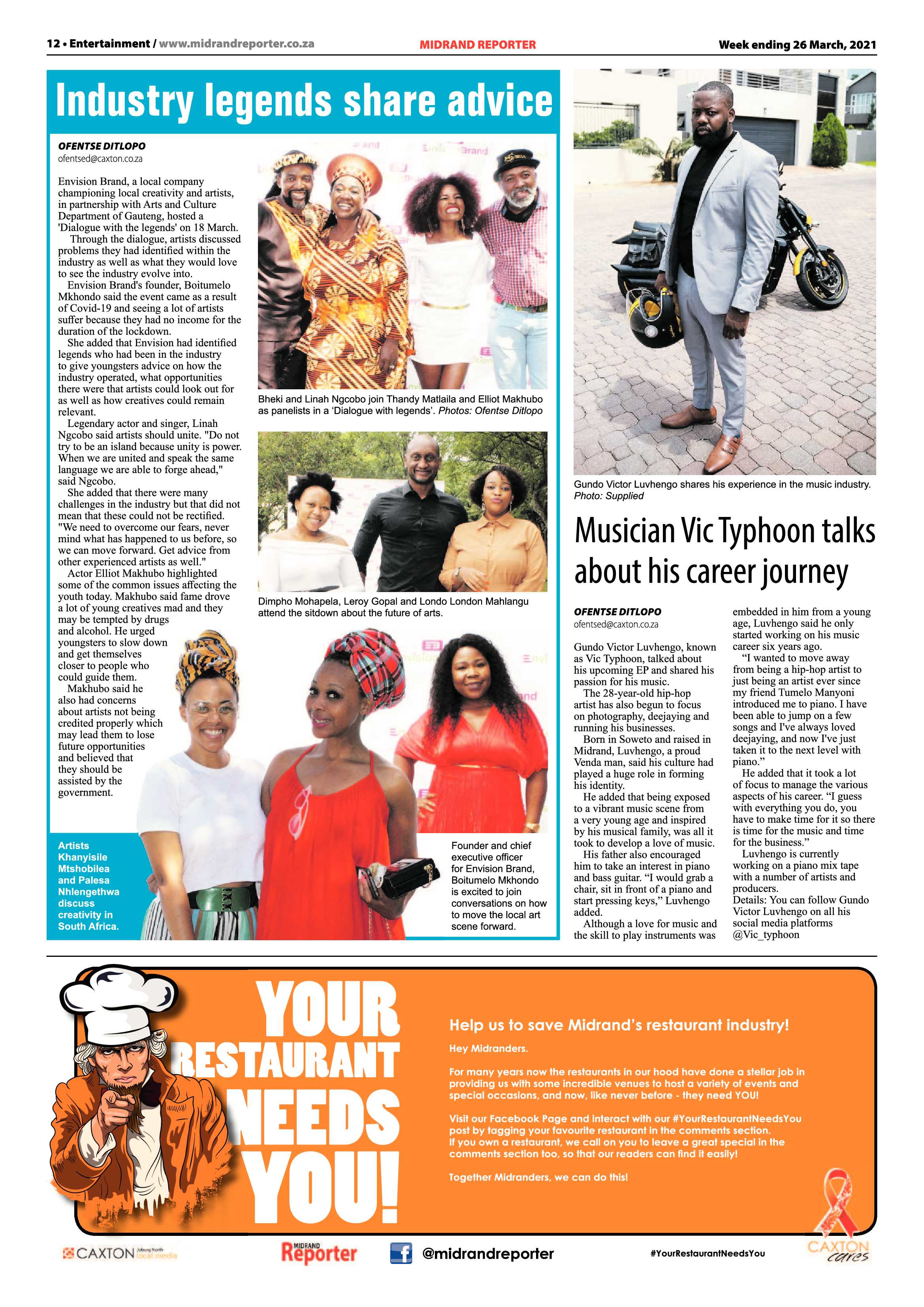 Midrand Reporter  26 March 2021 page 12