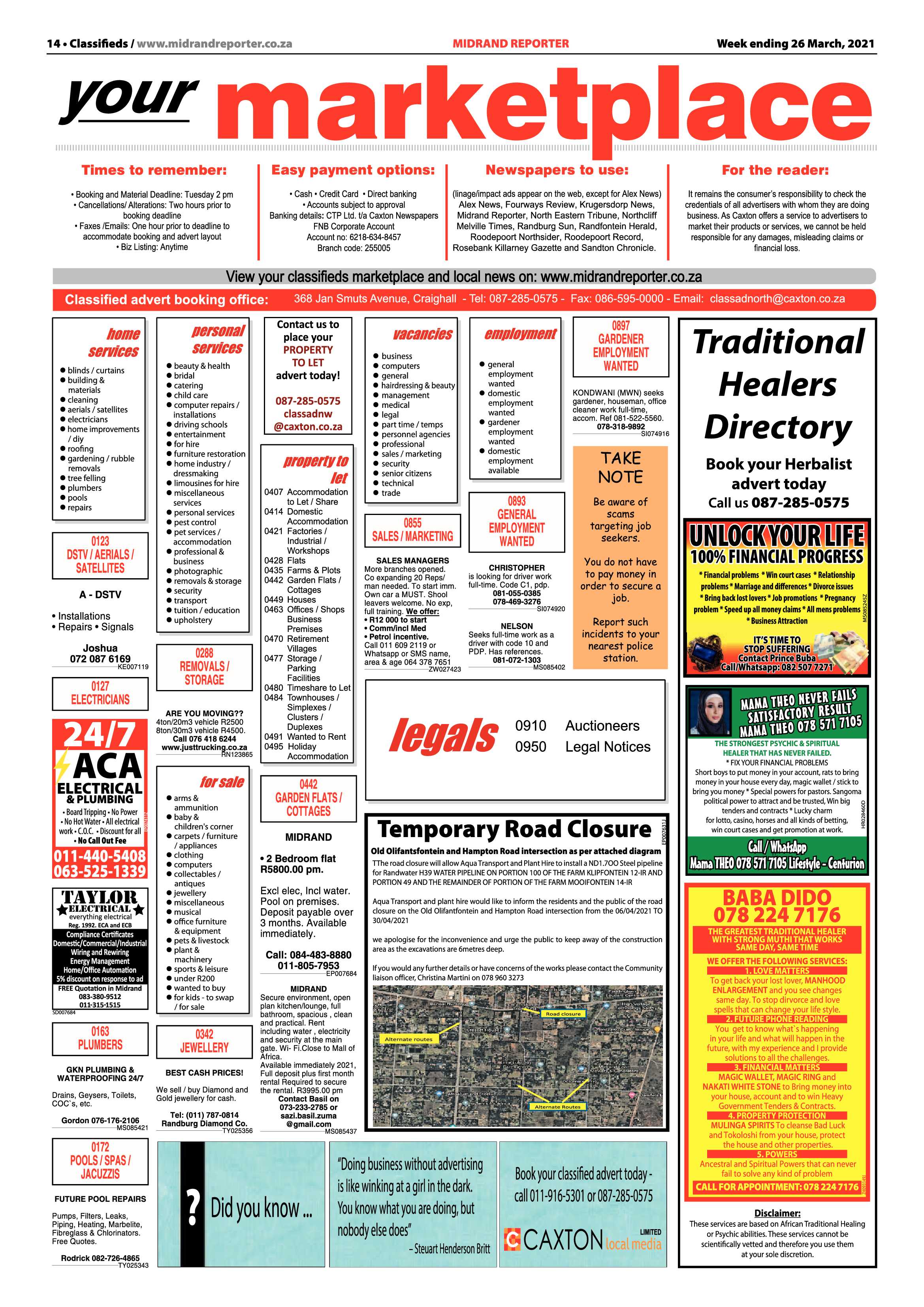 Midrand Reporter  26 March 2021 page 14