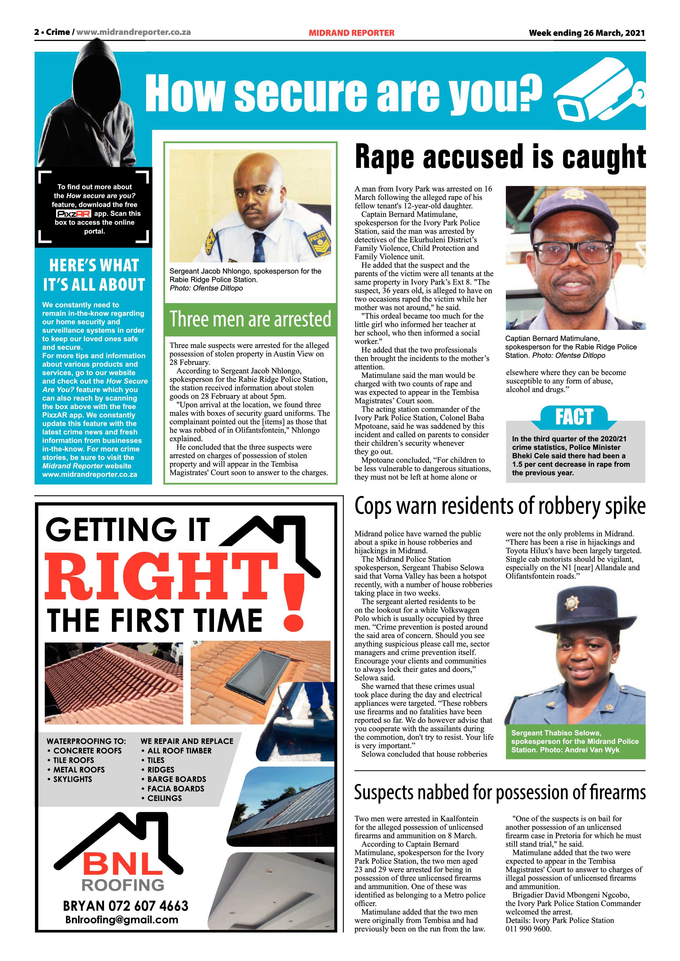 Midrand Reporter  26 March 2021 page 2