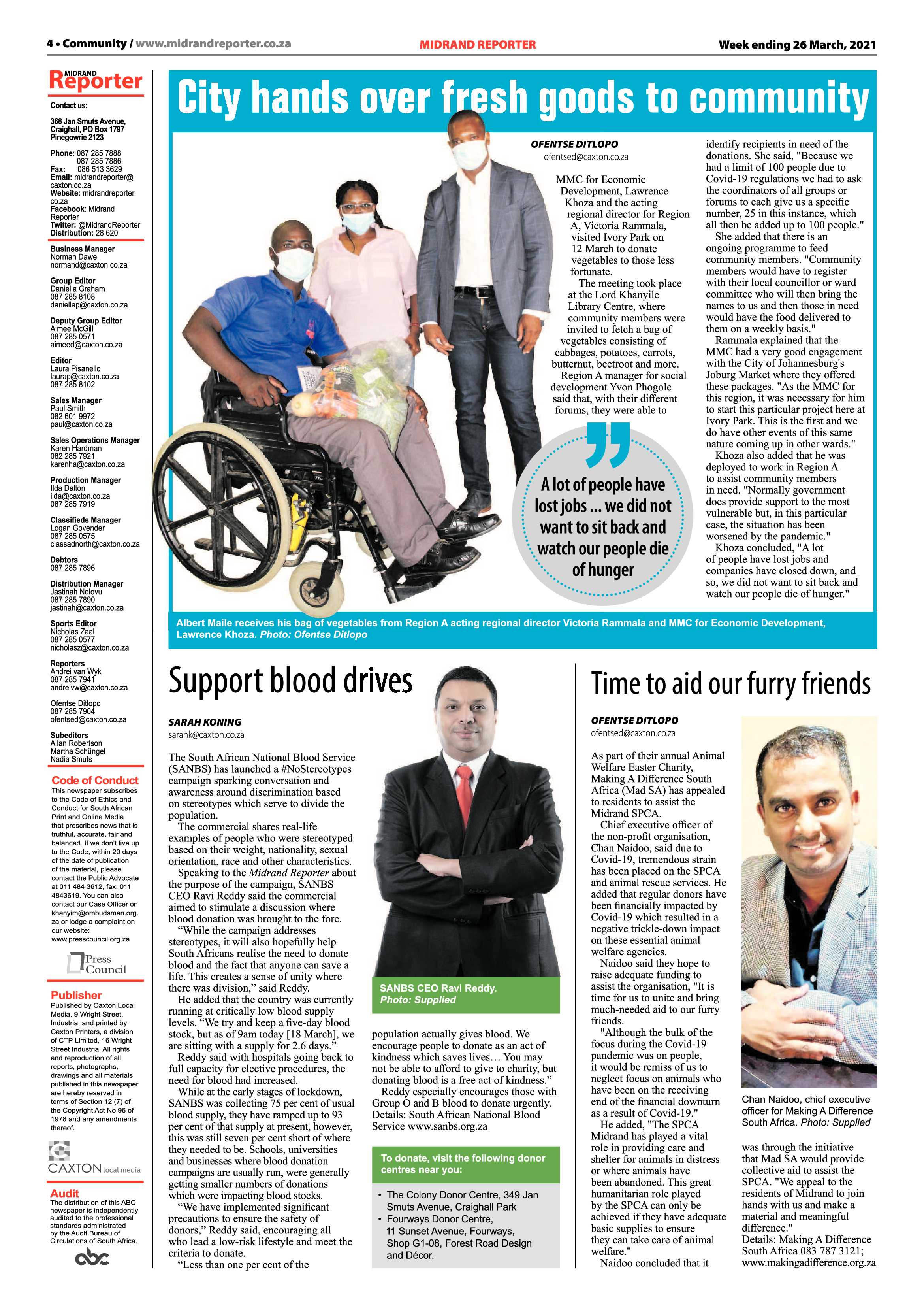 Midrand Reporter  26 March 2021 page 4