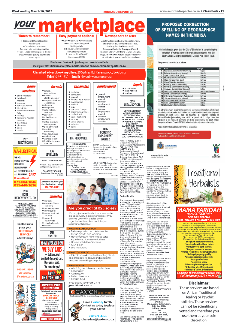 Midrand Reporter March 10 2023 page 11