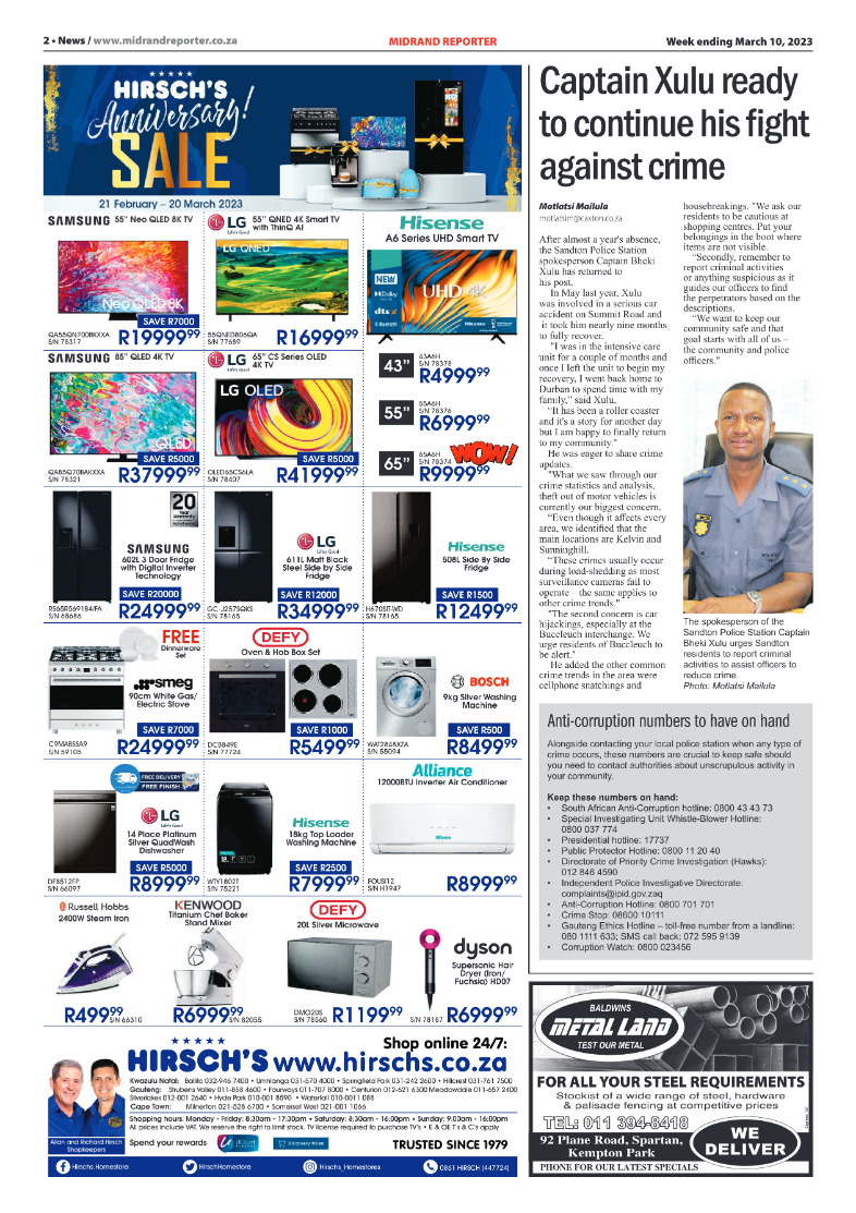 Midrand Reporter March 10 2023 page 2