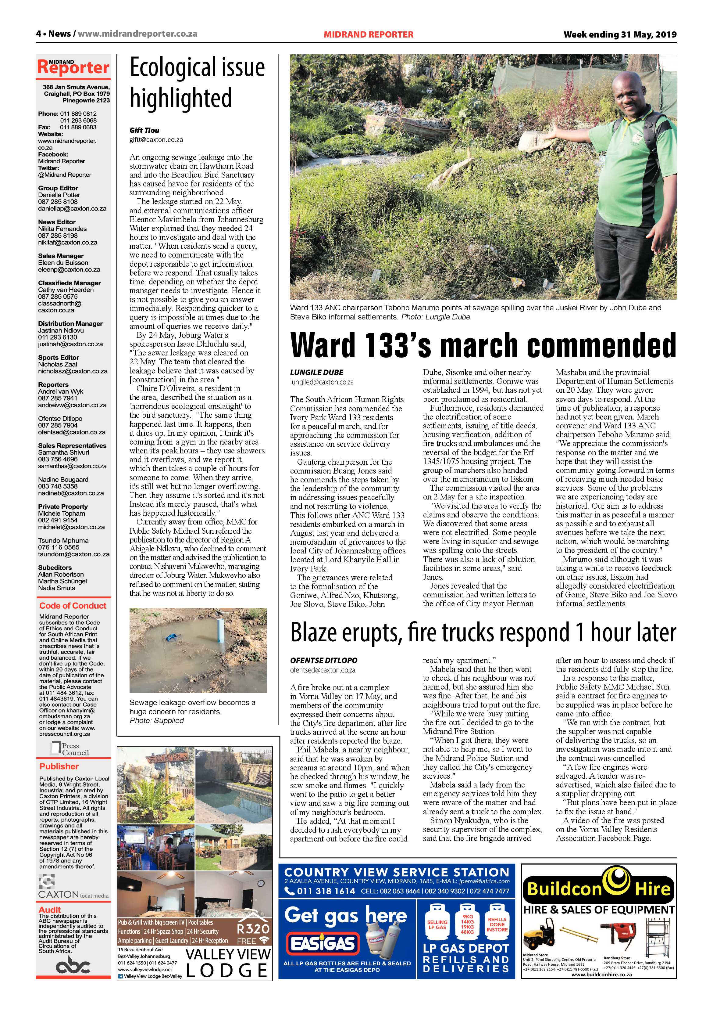 Midrand Reporter 31 May, 2019 page 4