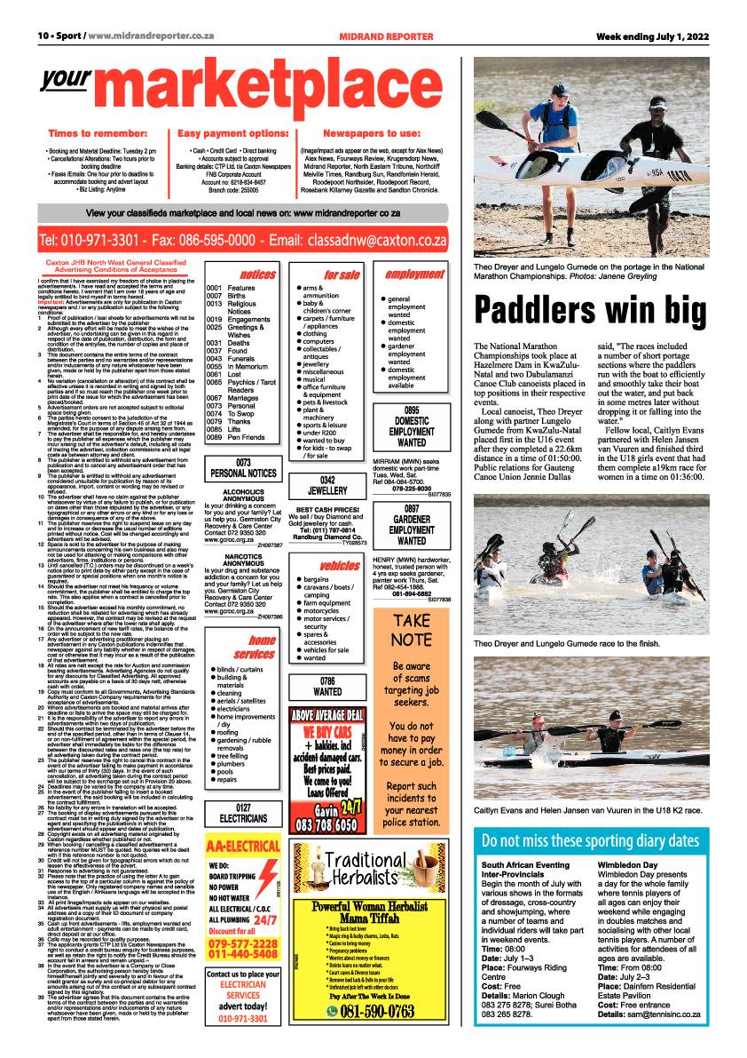 Midrand Reporter July 1 2022 page 10
