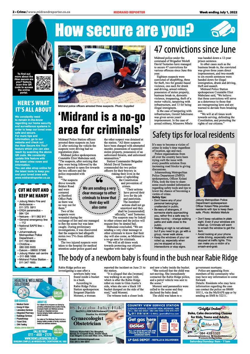 Midrand Reporter July 1 2022 page 2