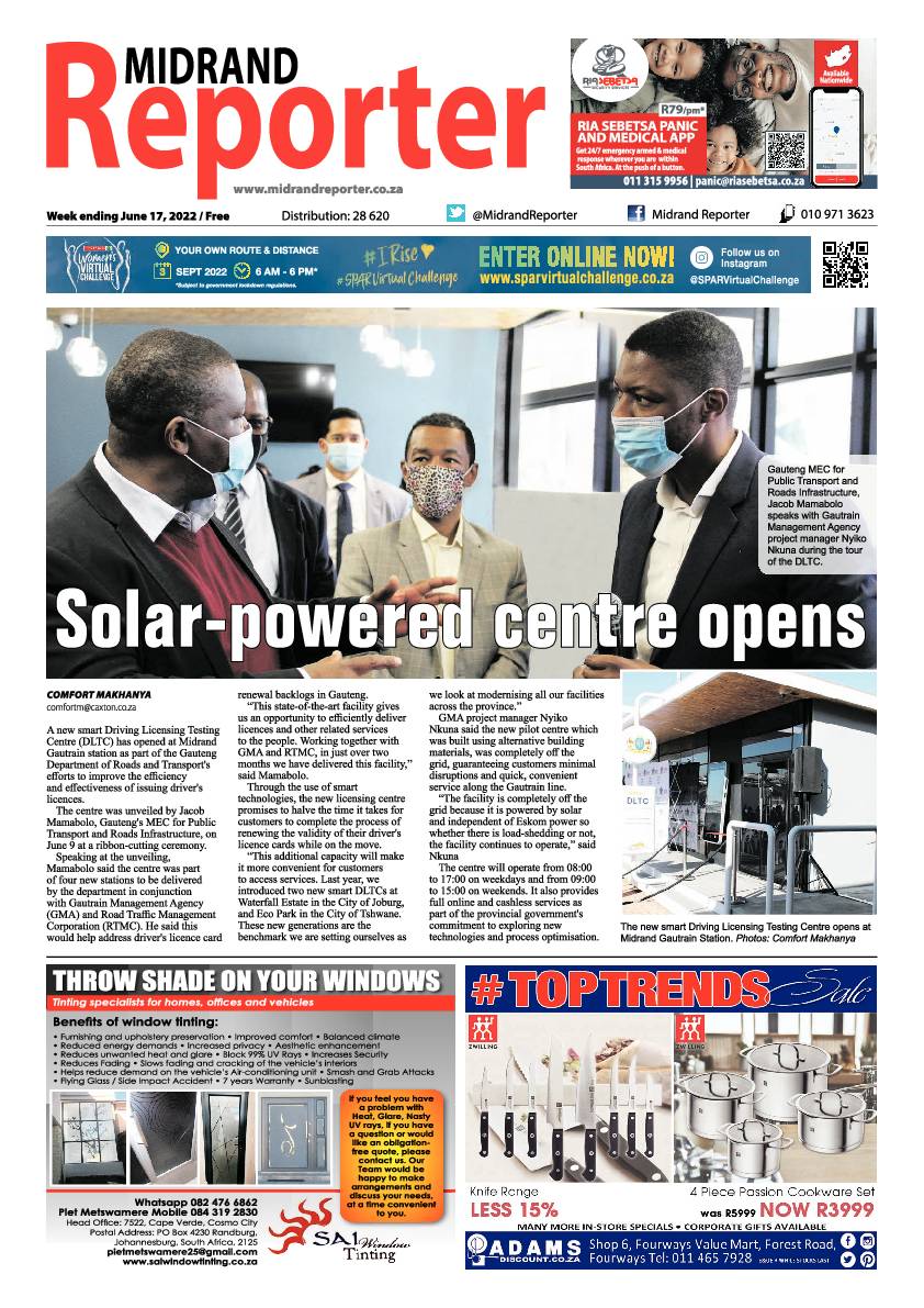 Midrand Reporter 17 June 2022 page 1