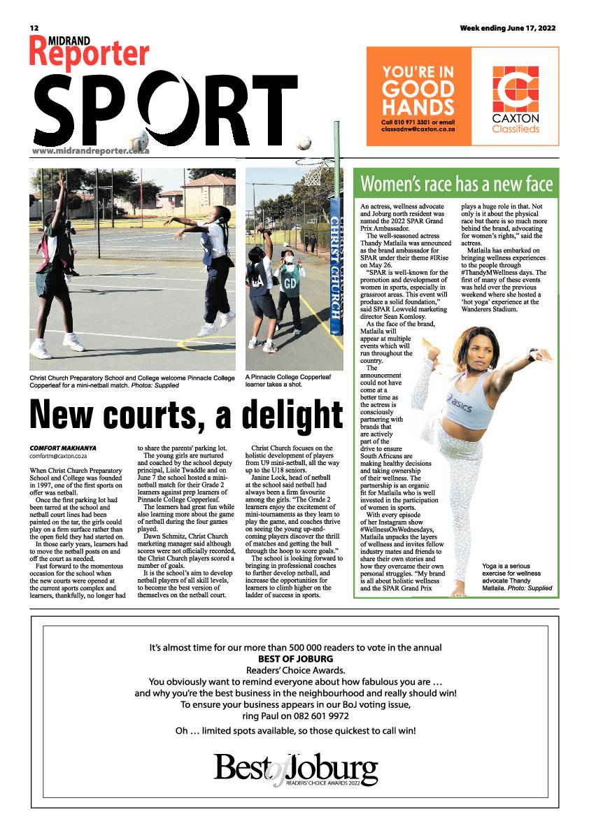 Midrand Reporter 17 June 2022 page 12