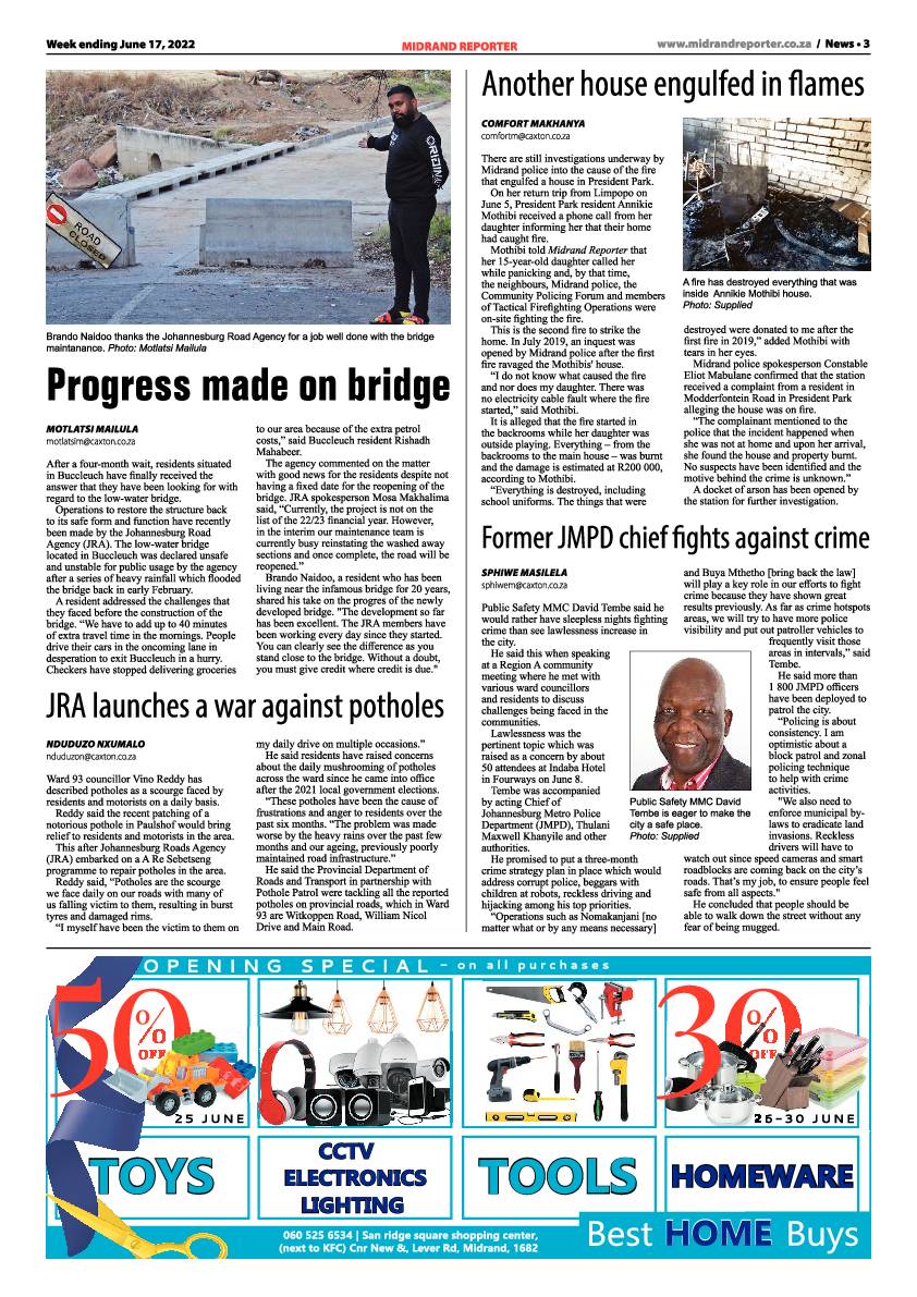 Midrand Reporter 17 June 2022 page 3