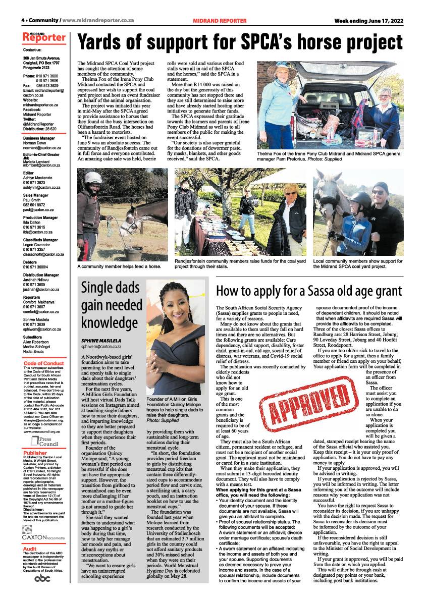 Midrand Reporter 17 June 2022 page 4