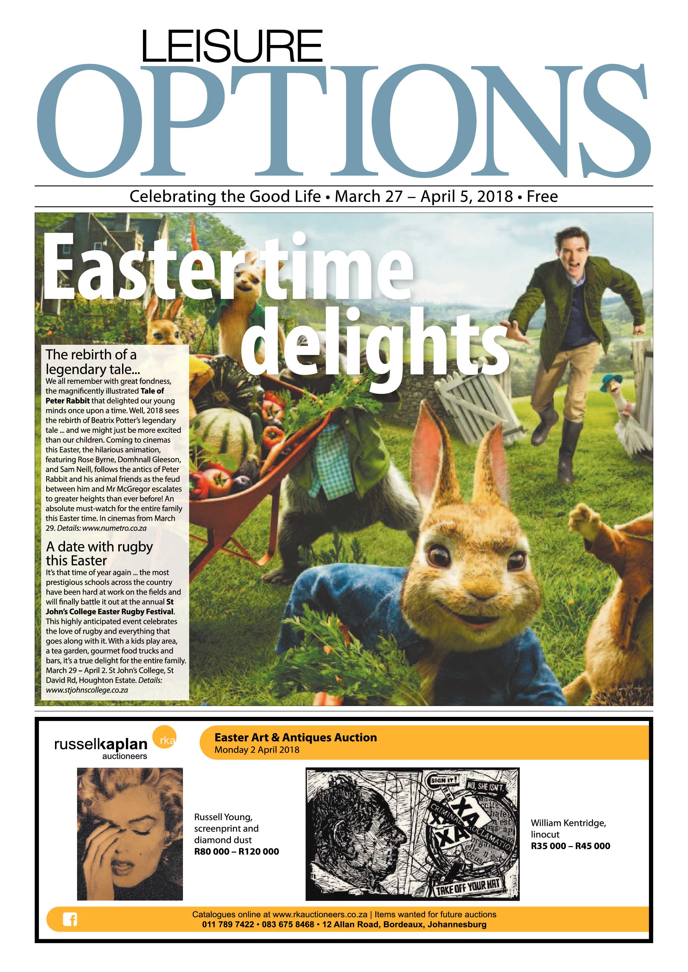Leisure Options March 27 – April 5, 2018 page 1