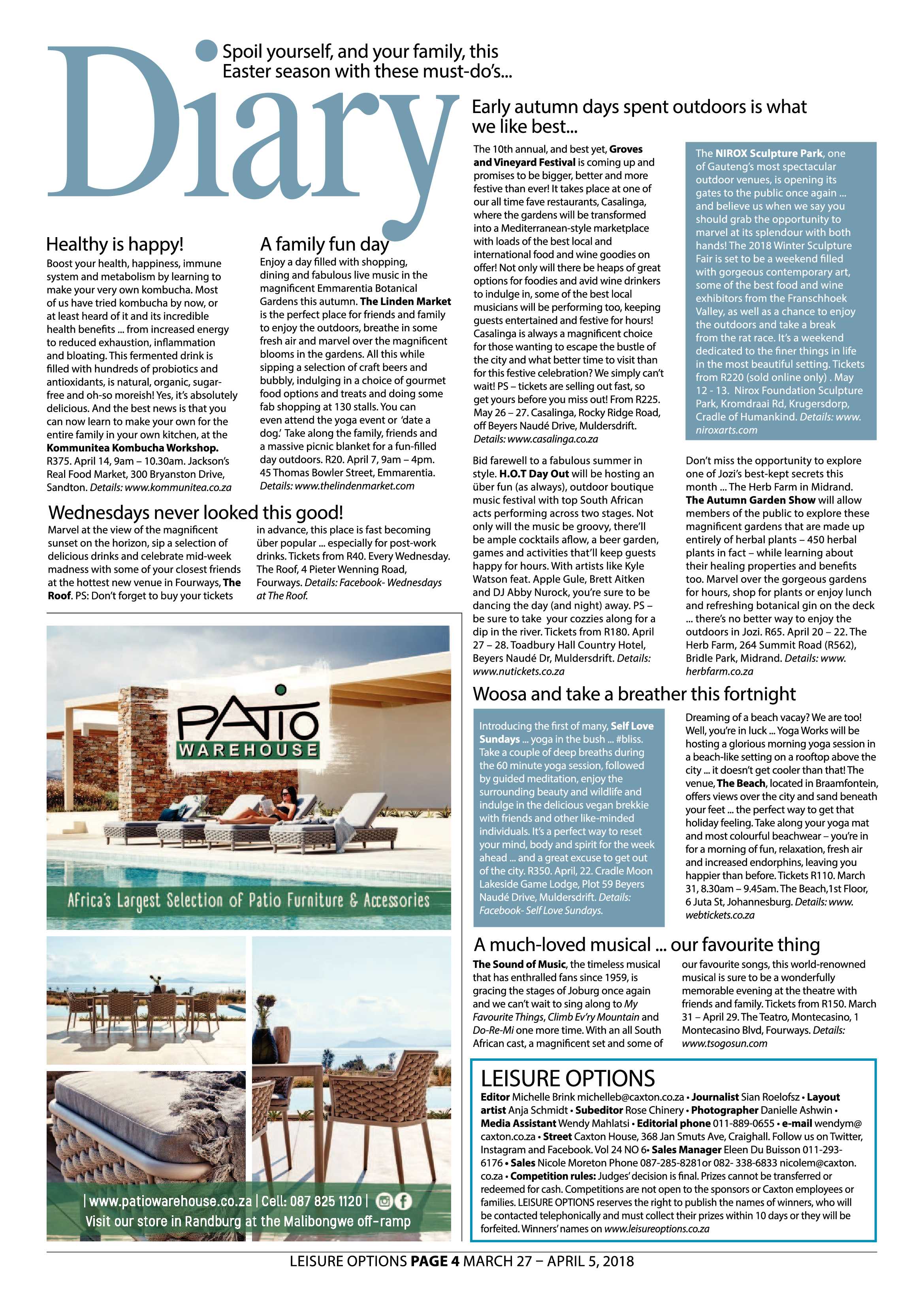 Leisure Options March 27 – April 5, 2018 page 4
