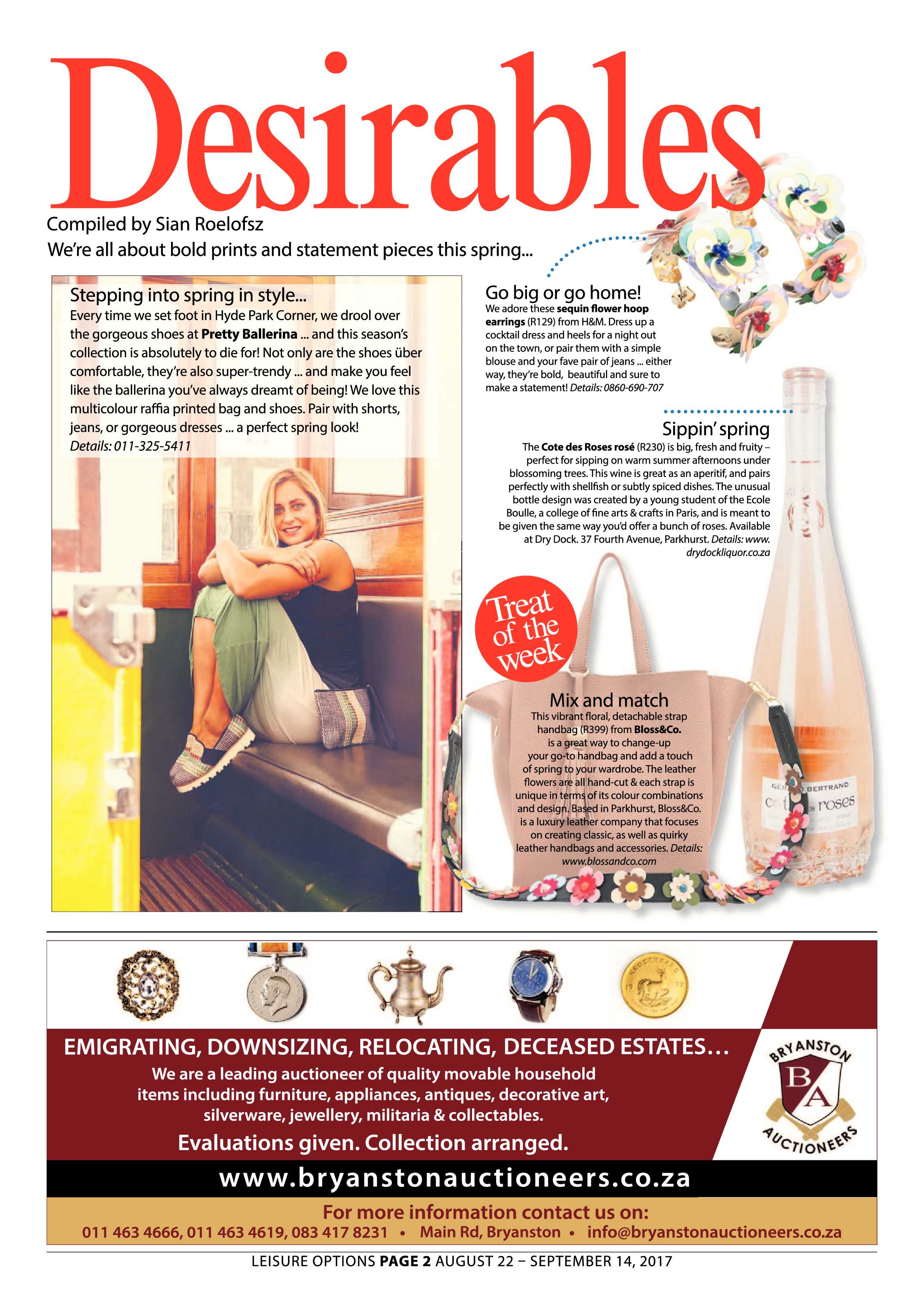 Leisure Options 22 August – 14 September 2017 page 2