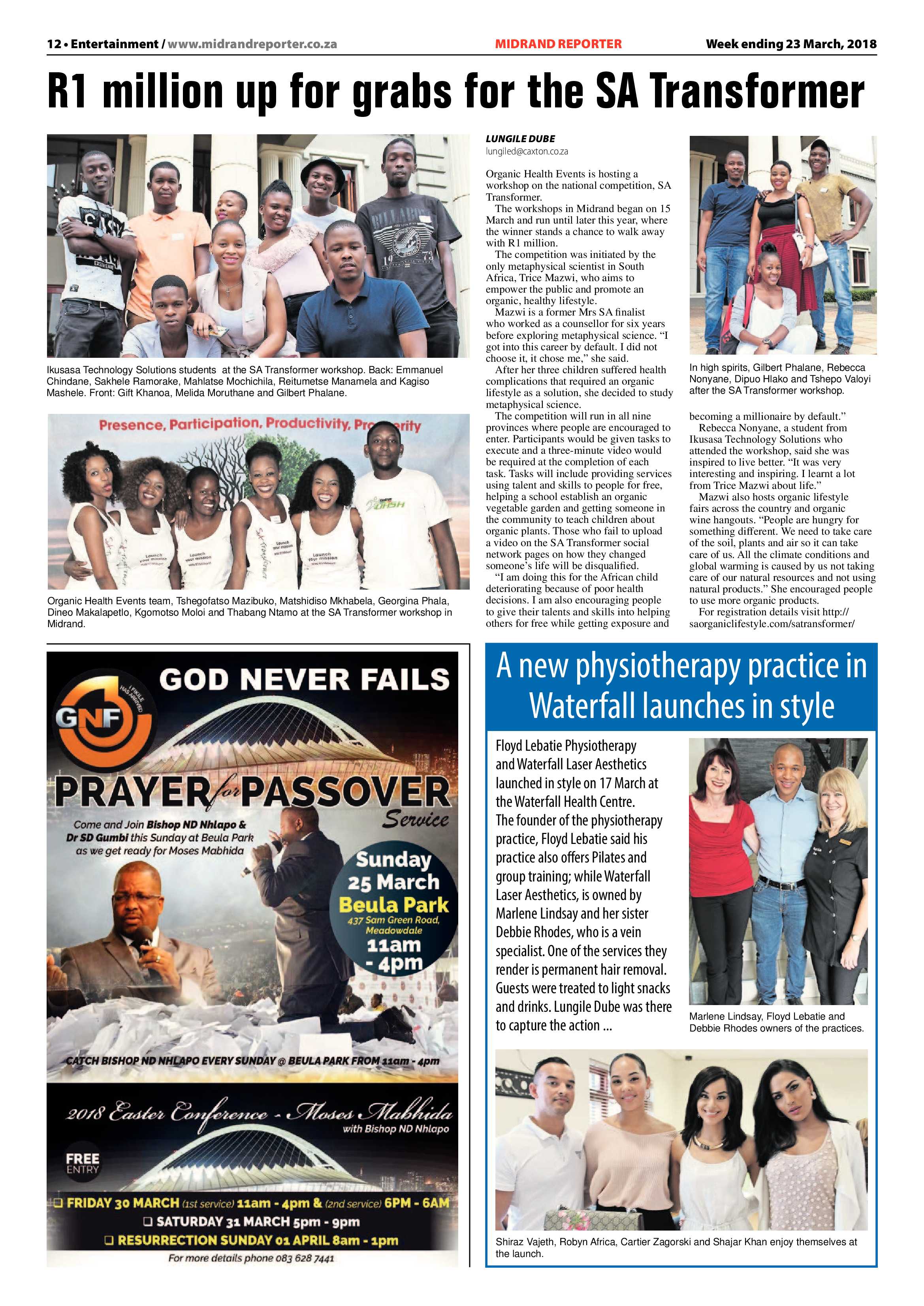 Midrand Reporter 23 March 2018 page 12