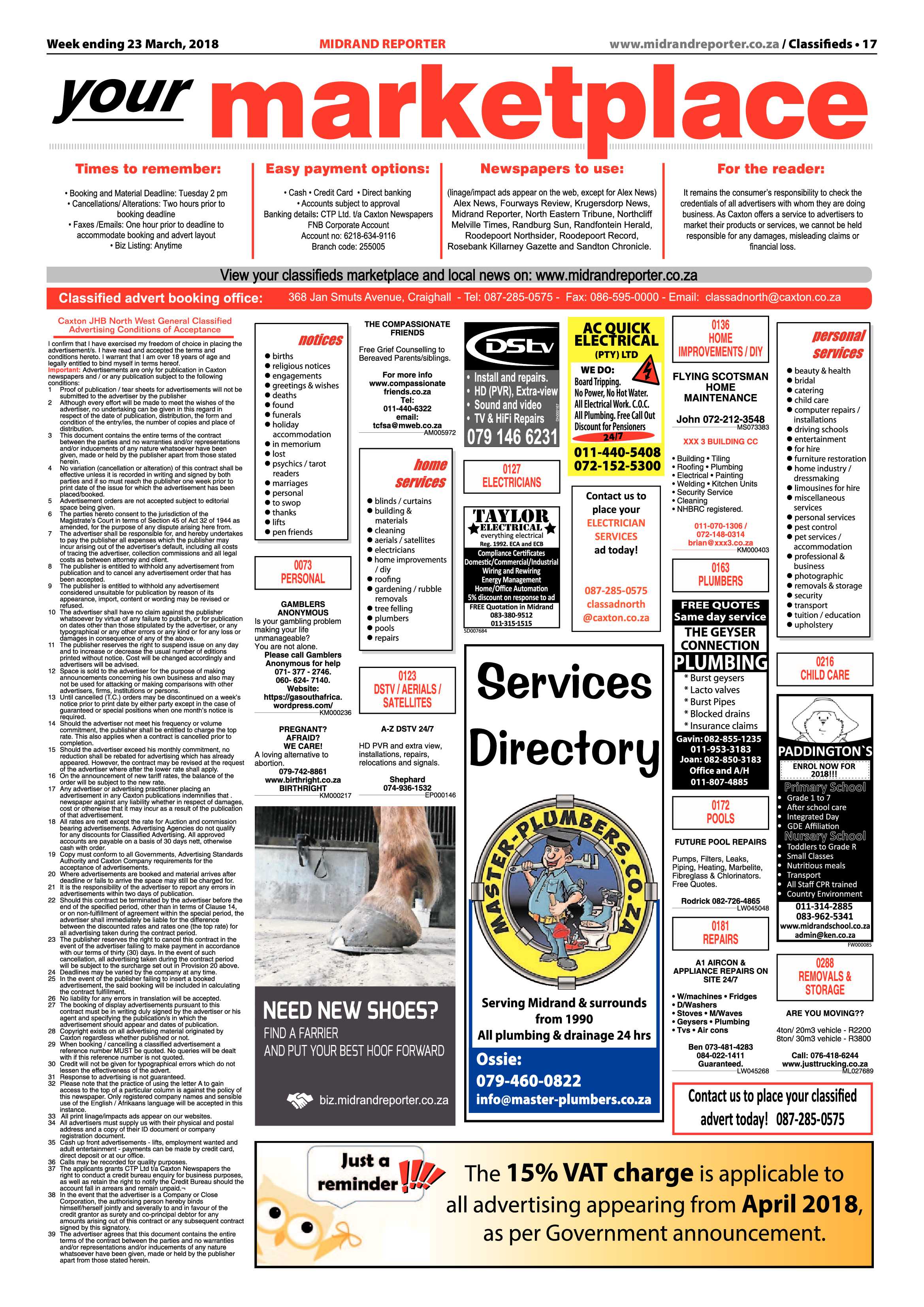 Midrand Reporter 23 March 2018 page 17