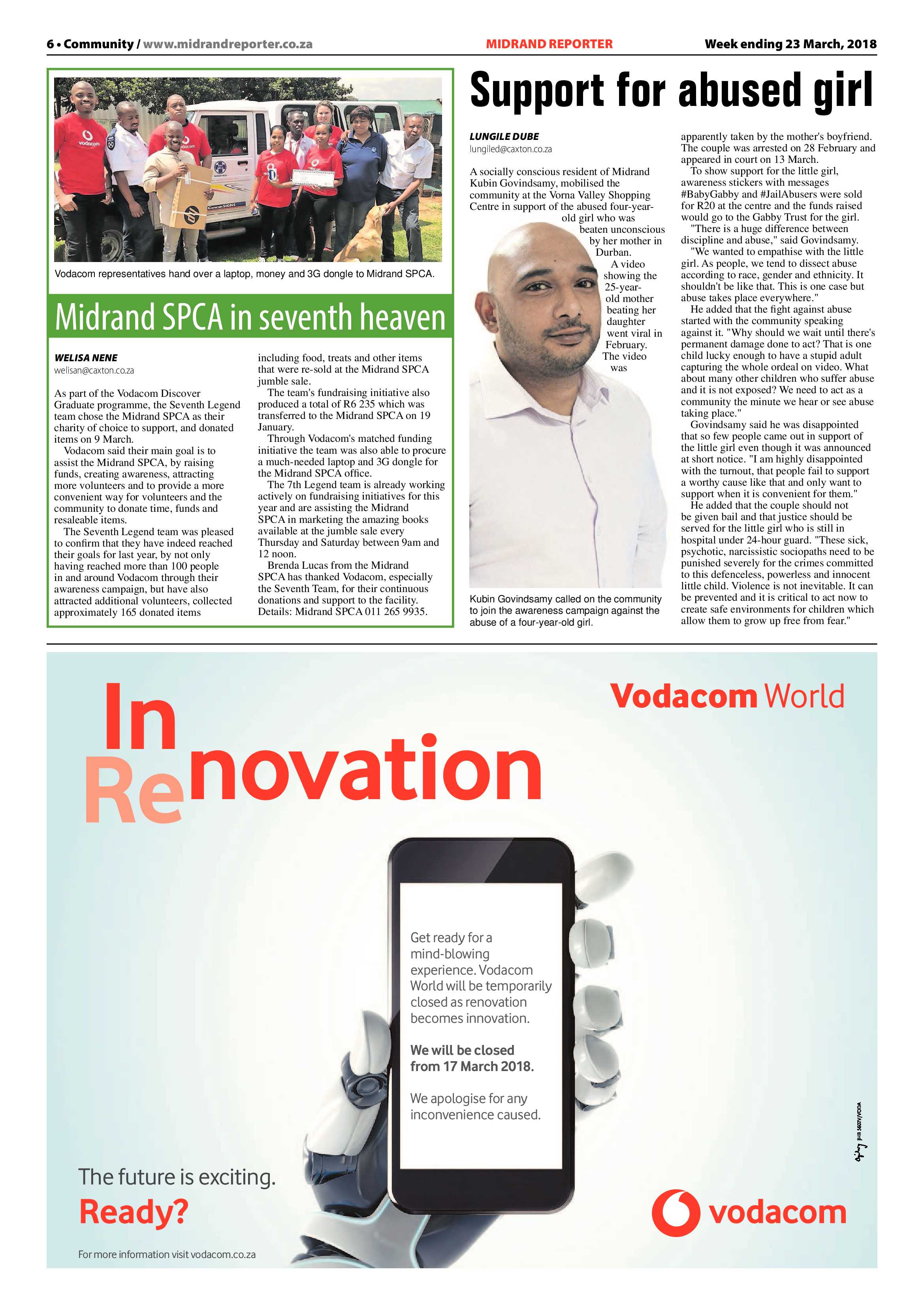 Midrand Reporter 23 March 2018 page 6
