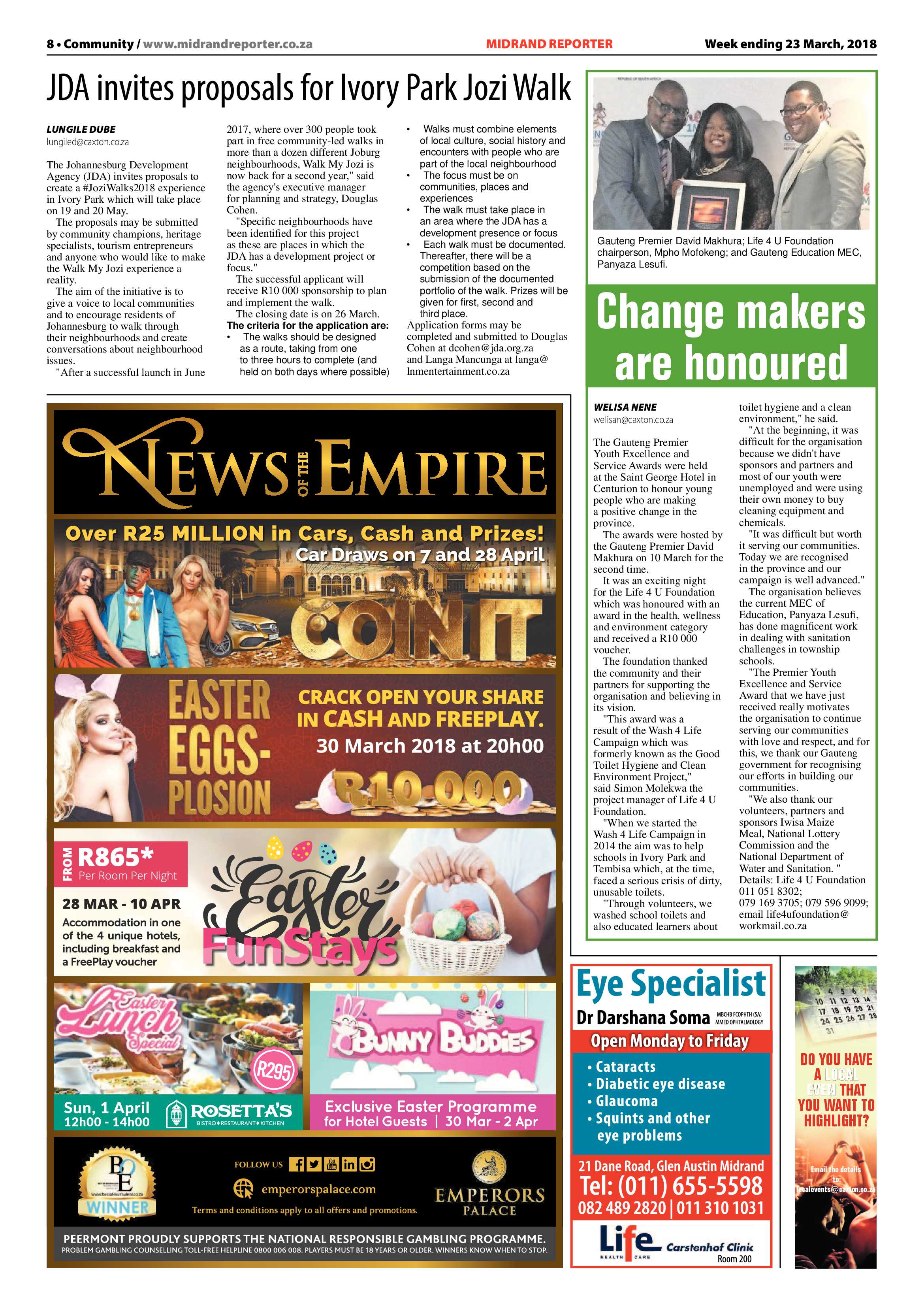 Midrand Reporter 23 March 2018 page 8