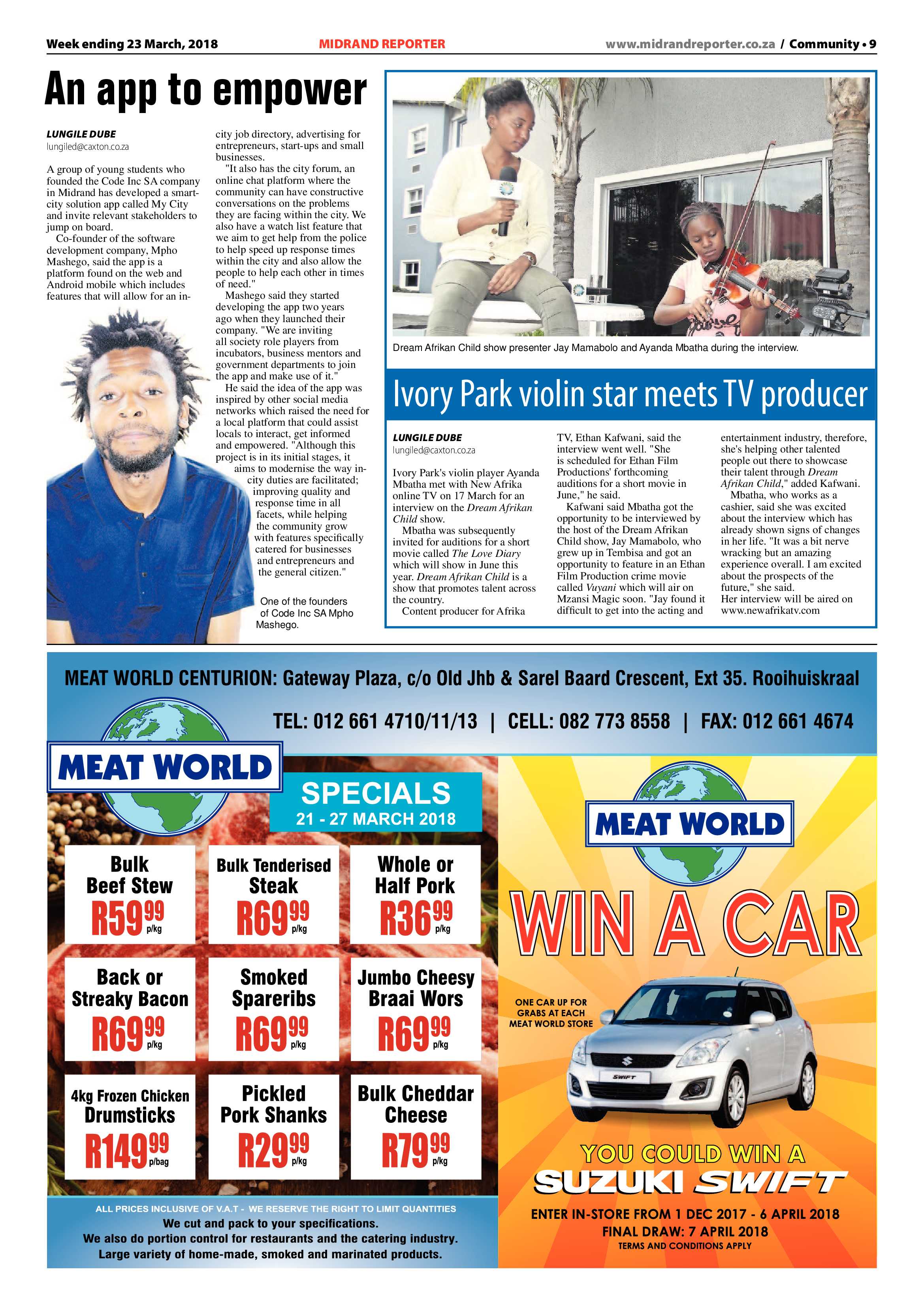 Midrand Reporter 23 March 2018 page 9