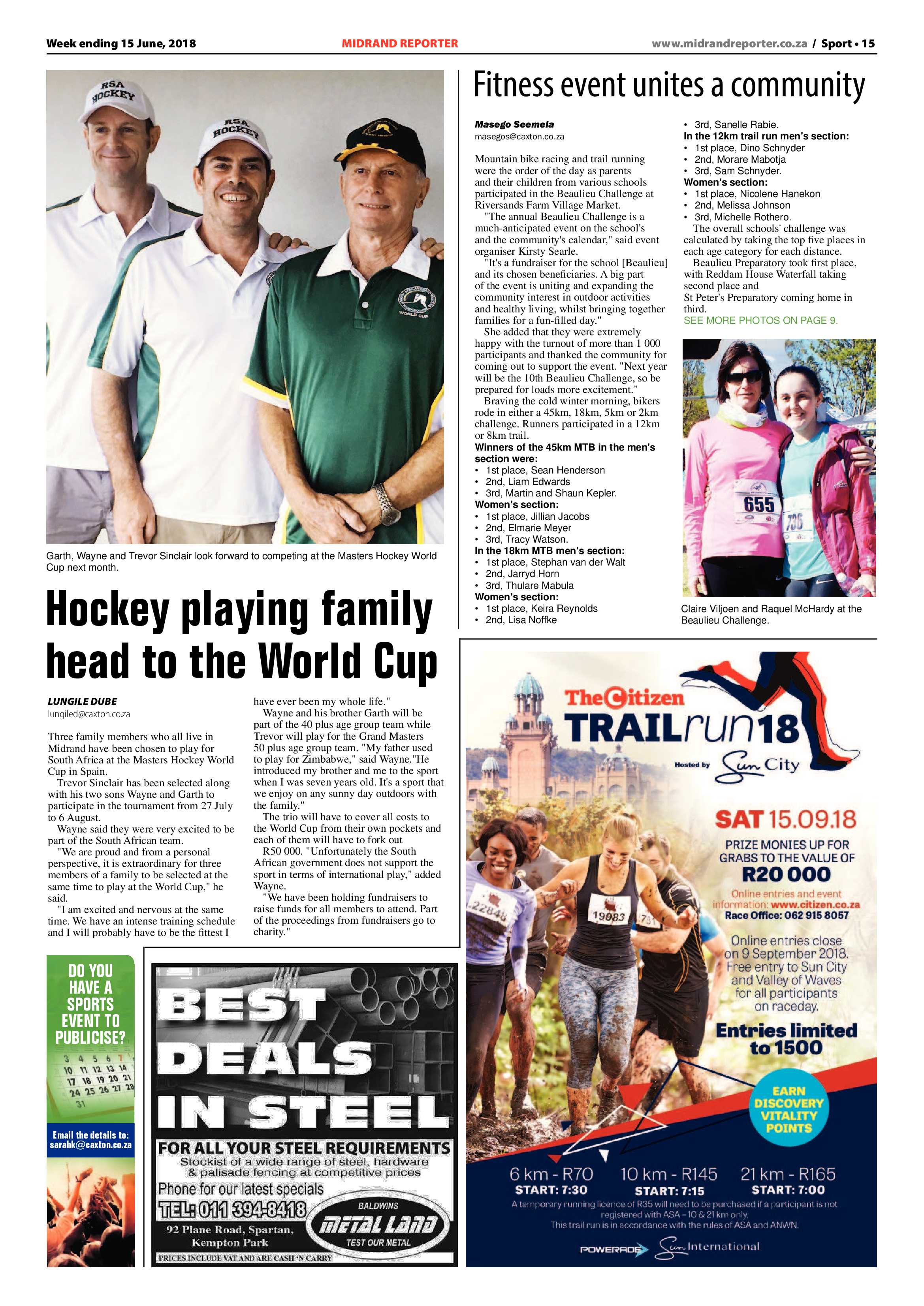 Midrand Reporter 15 June 2018 page 16