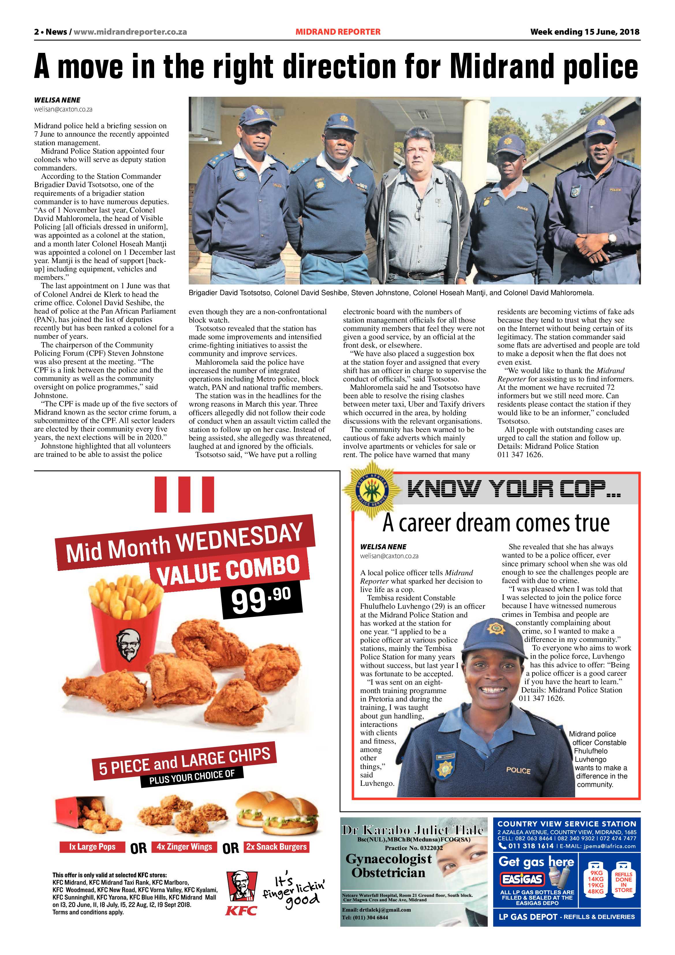 Midrand Reporter 15 June 2018 page 2